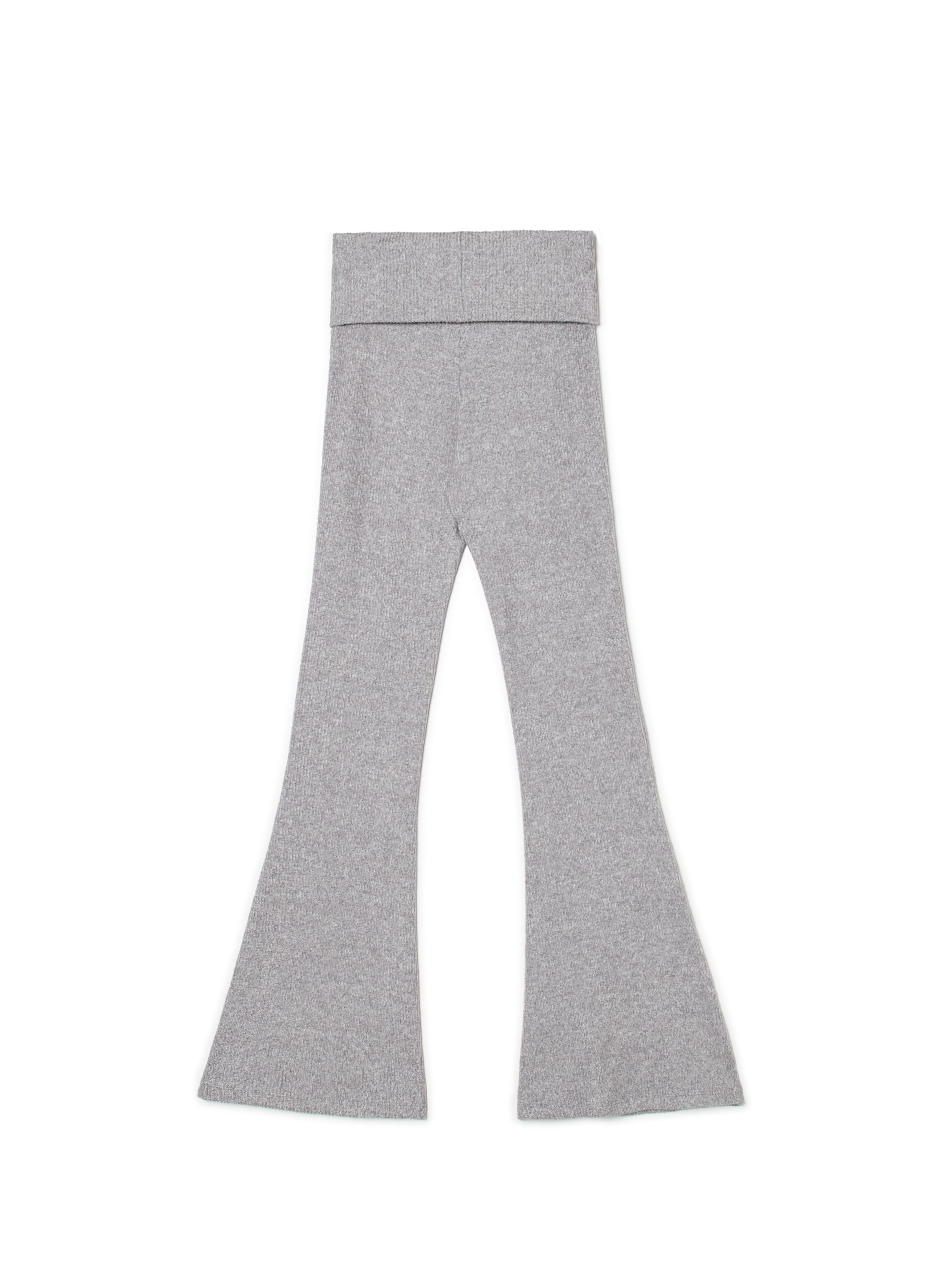 Cropp - Pantalón Acampanado - Gris Claro