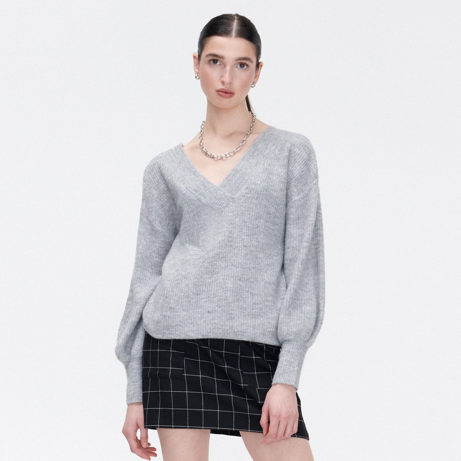 Cropp - pulover - gri deschis