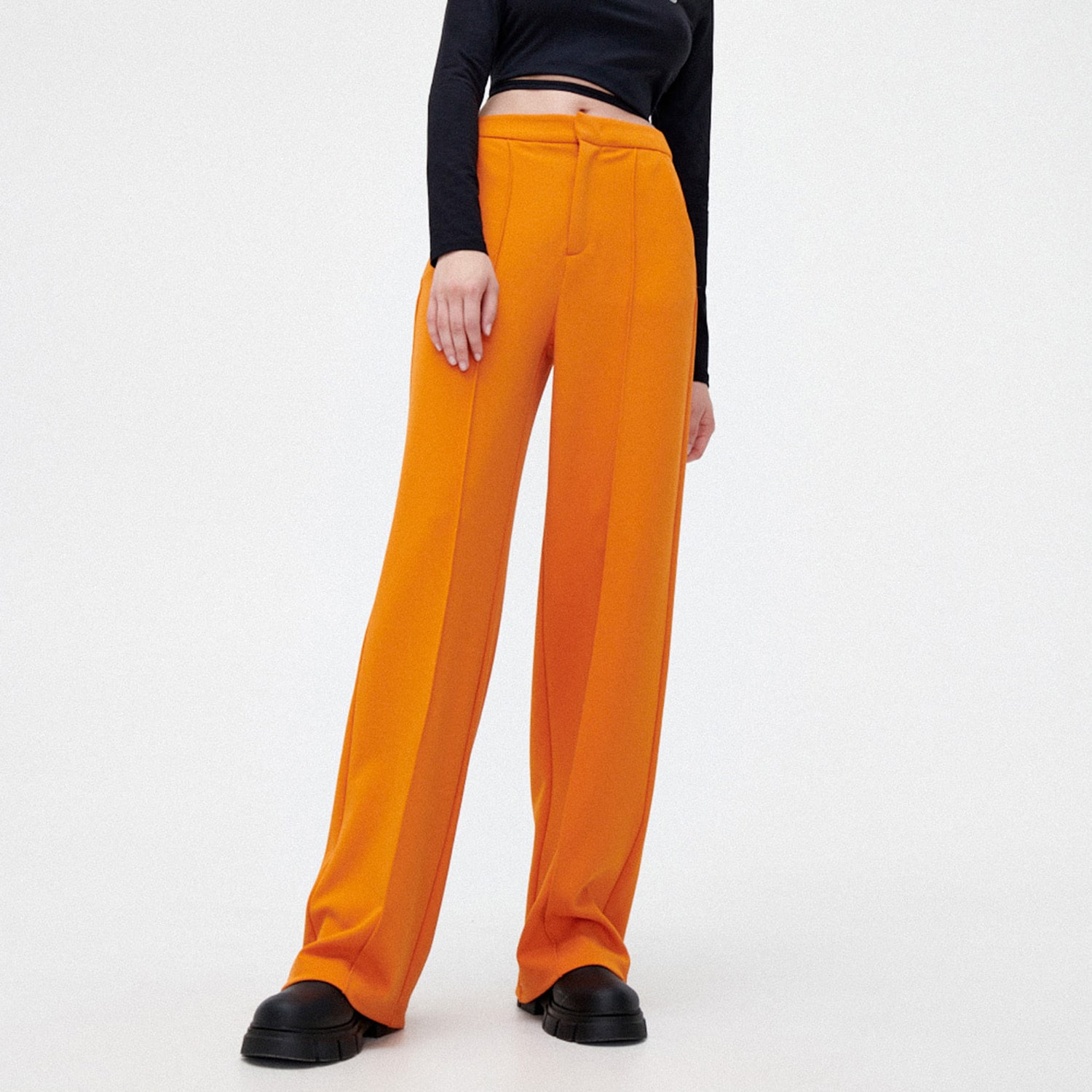 Cropp - pantaloni - oranj