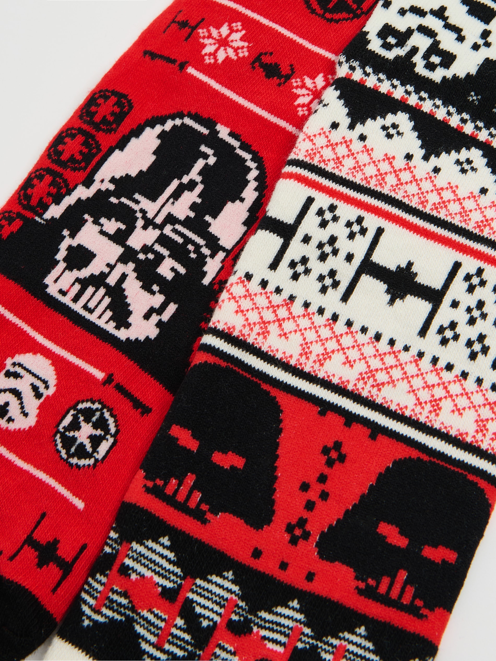 Cropp - Pack De 2 Pares De Calcetines Navideños Star Wars - Rojo