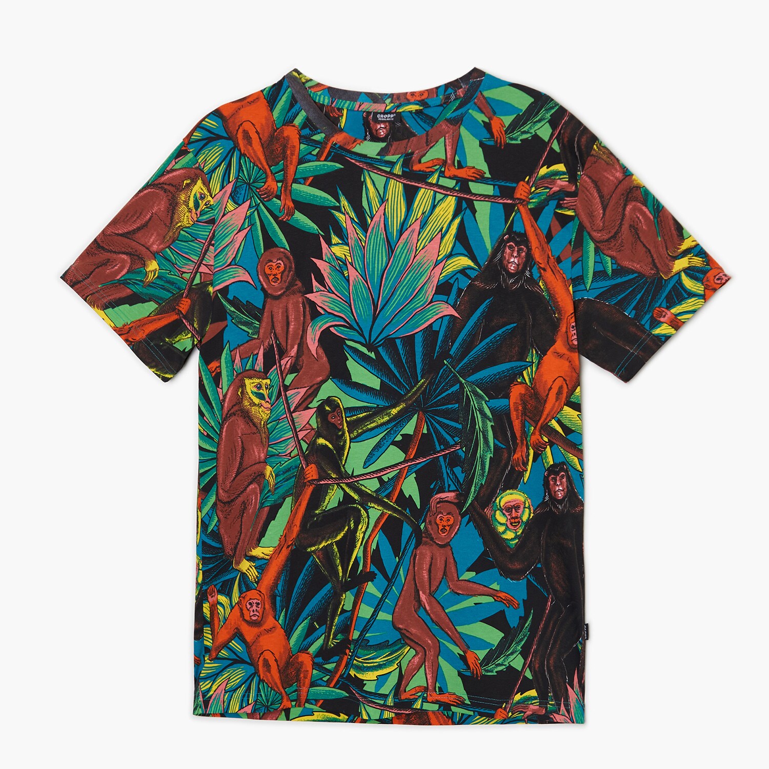 Cropp - t-shirt cu imprimeu - verde