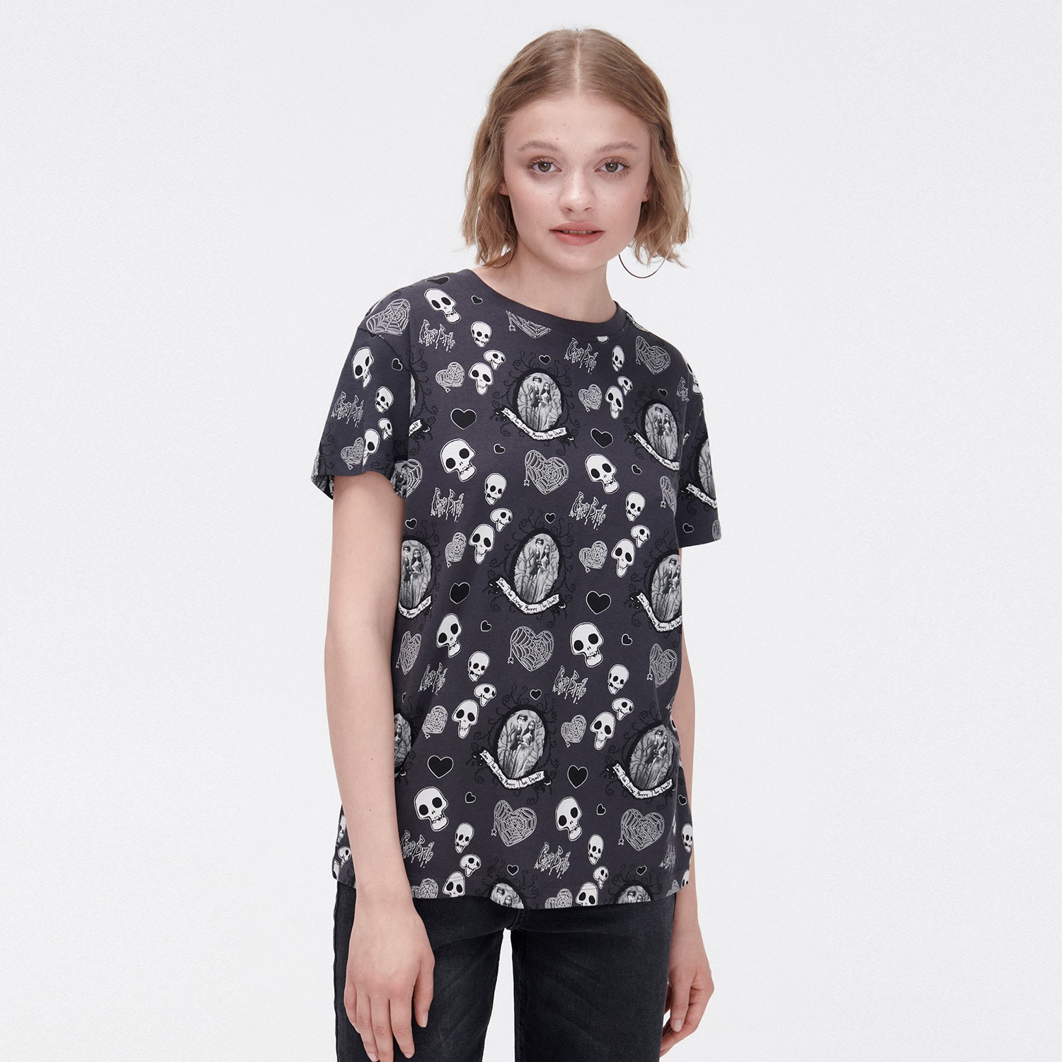 Cropp - tricou corpse bride - gri