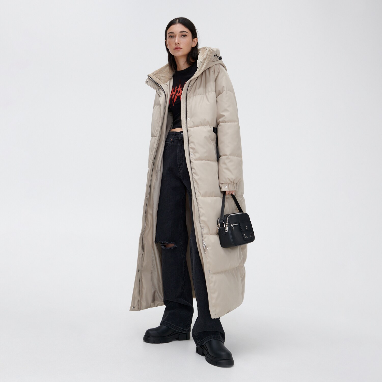 Cropp - palton - ivory
