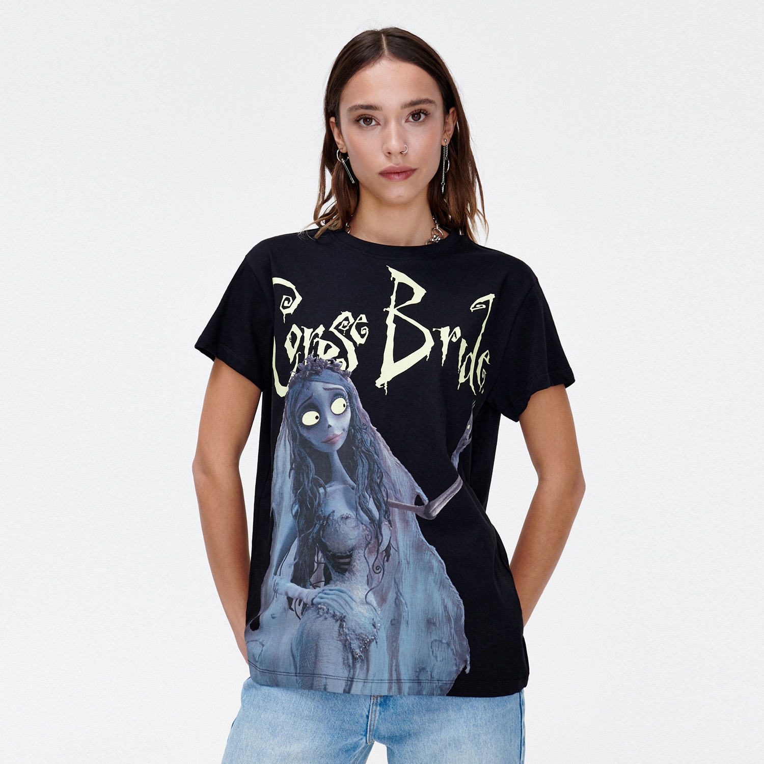 Cropp - tricou corpse bride - negru
