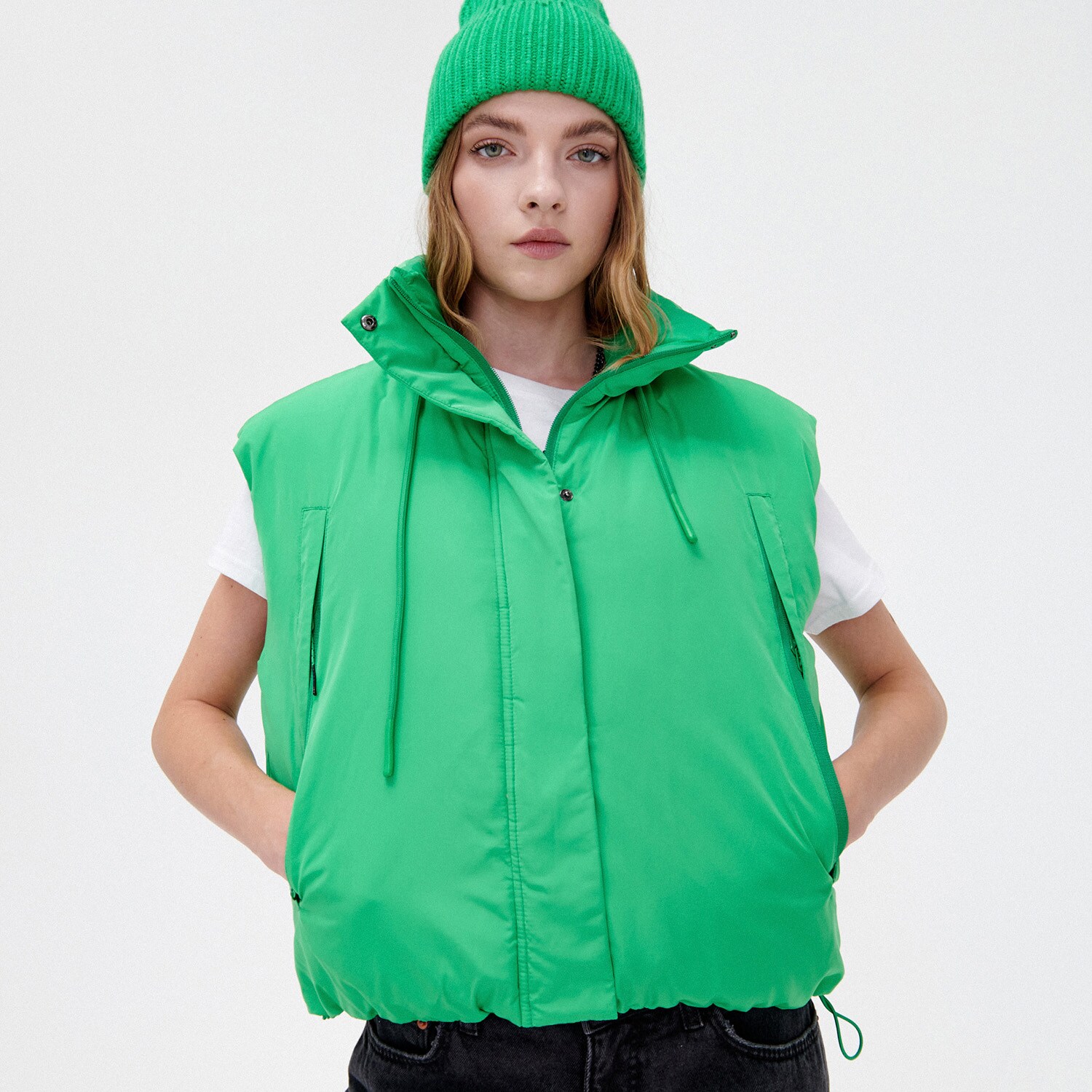 Cropp - jiletcă - verde