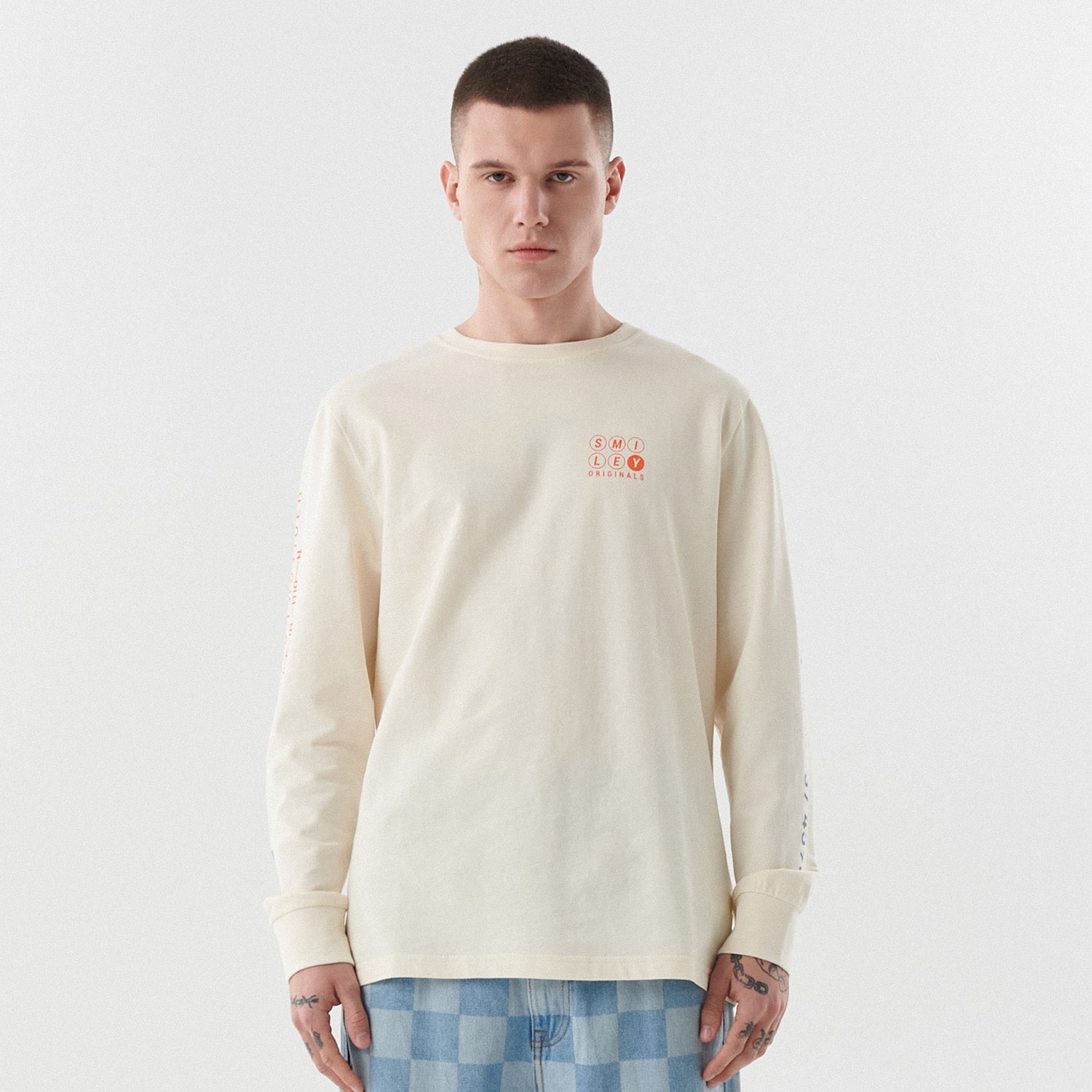 Cropp - tricou smiley® - ivory