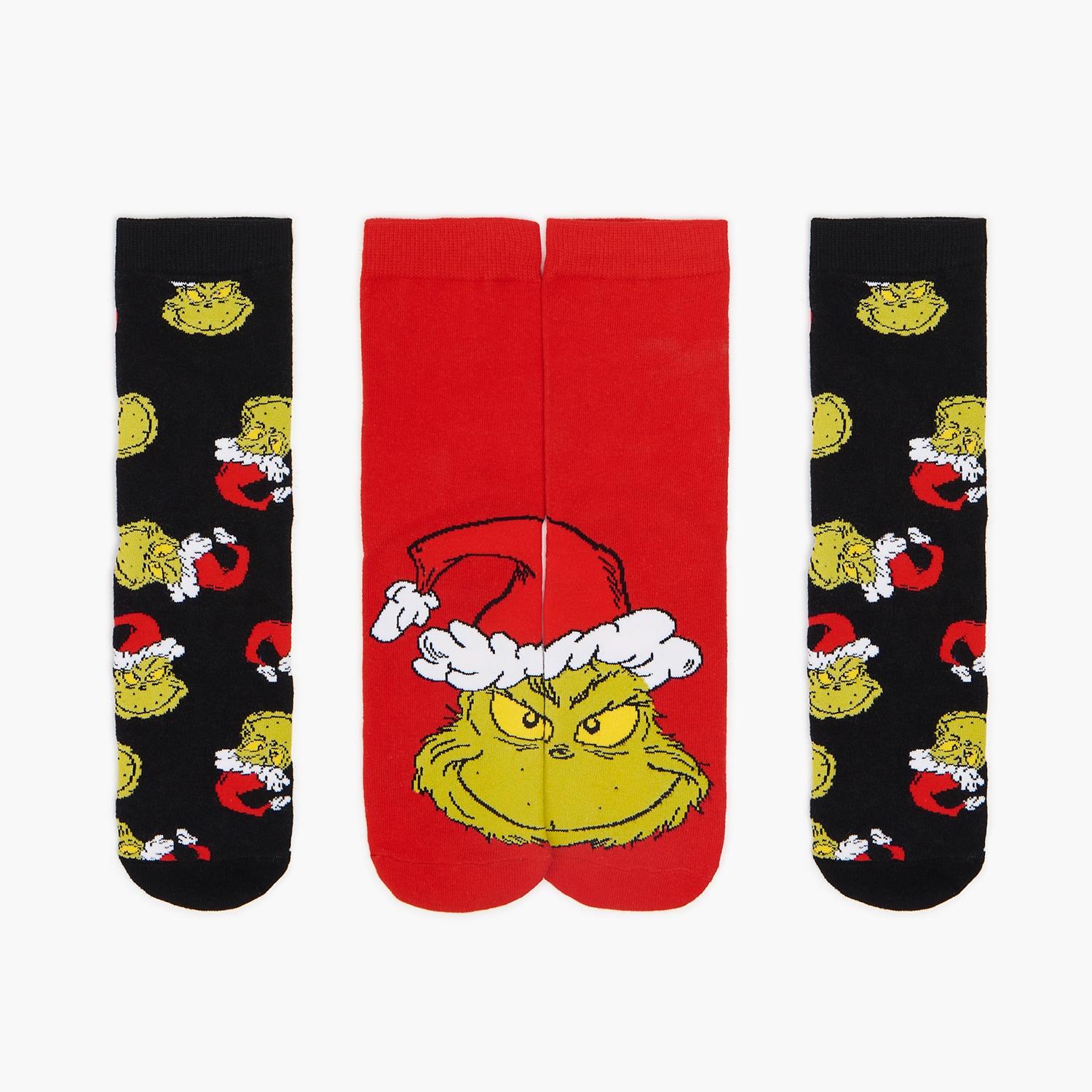 Cropp - Șosete de crăciun cu grinch - negru