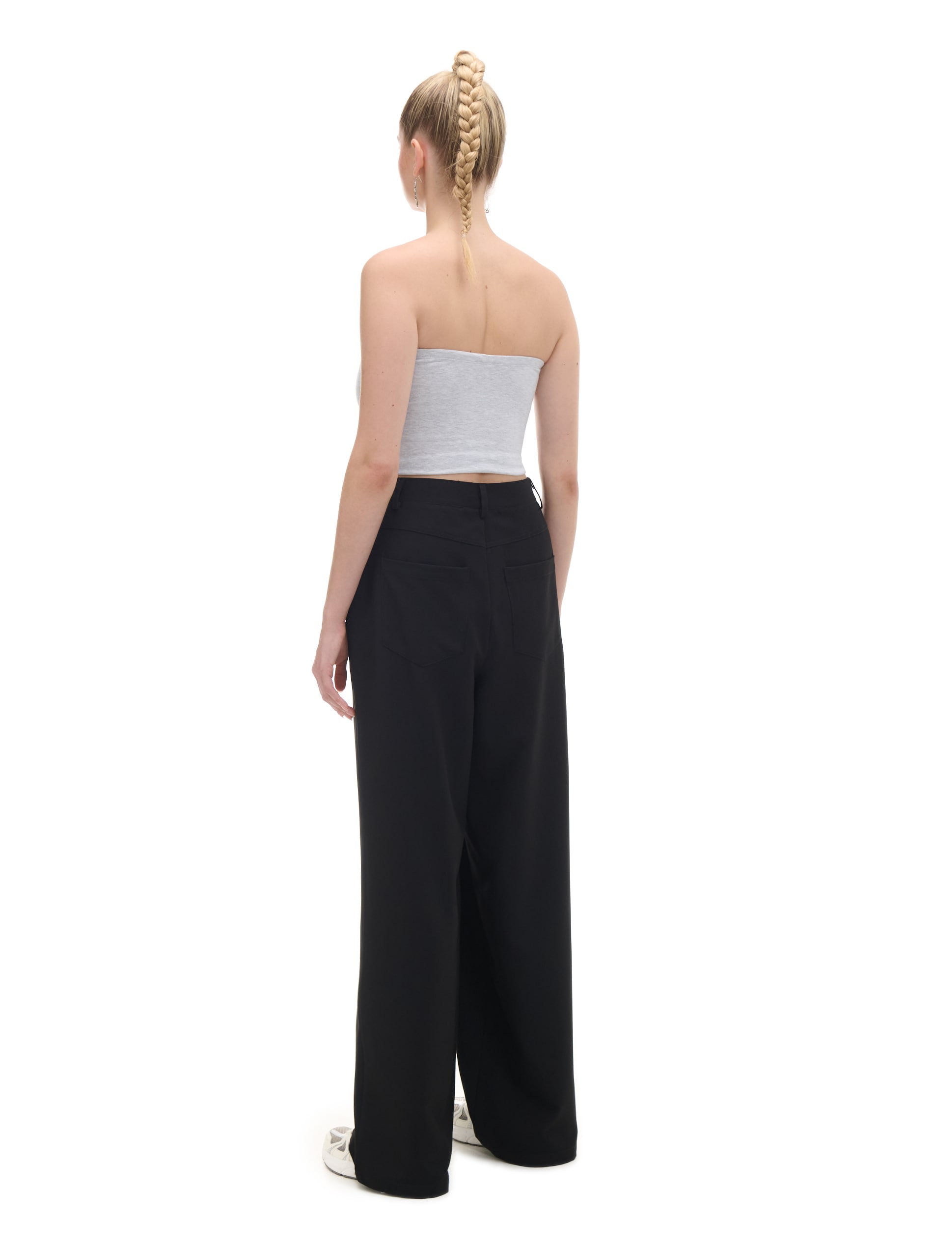 Cropp - Pantalón A Rayas - Negro