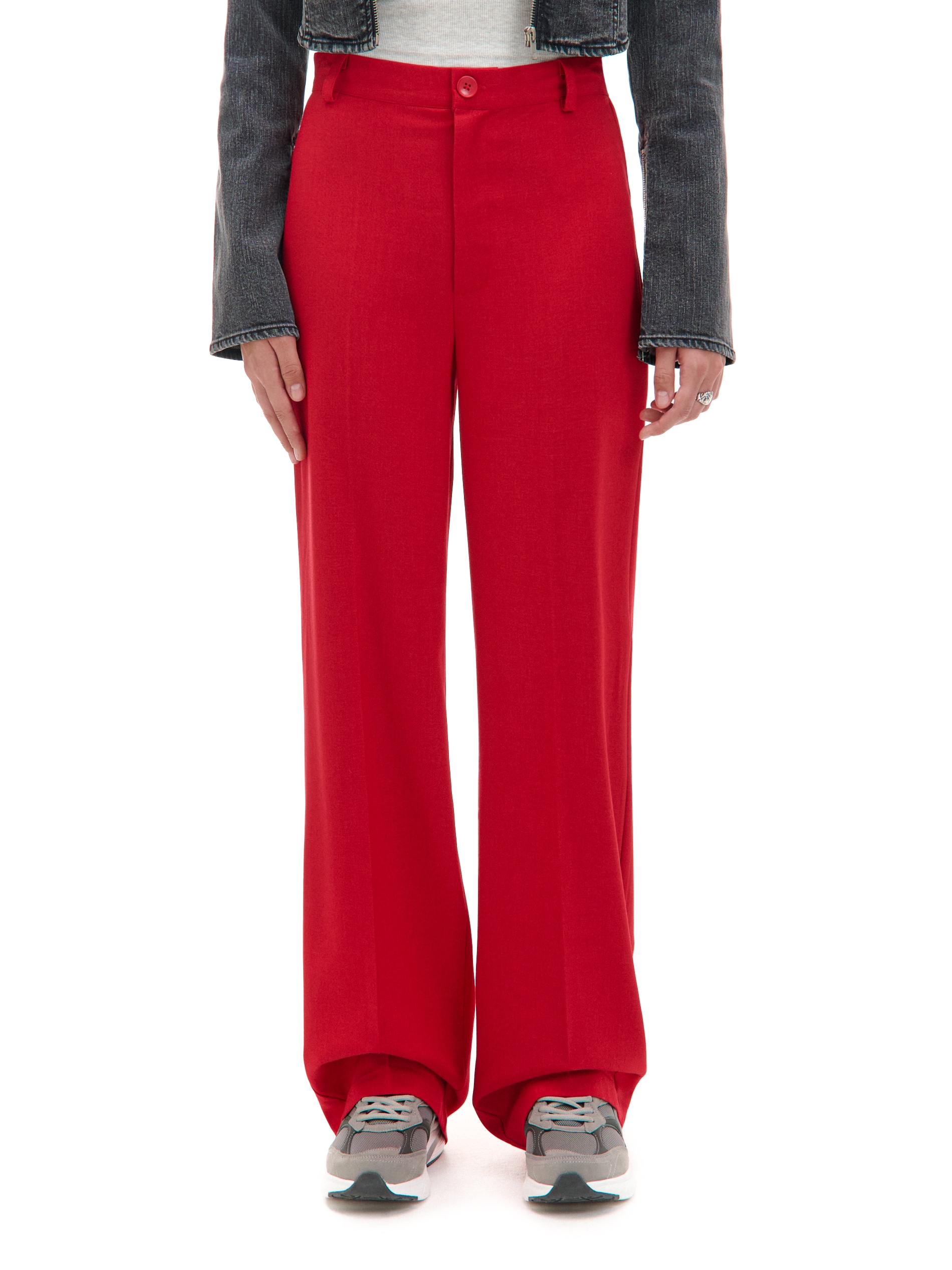 Cropp - Pantaloni A Vita Alta - Rosso