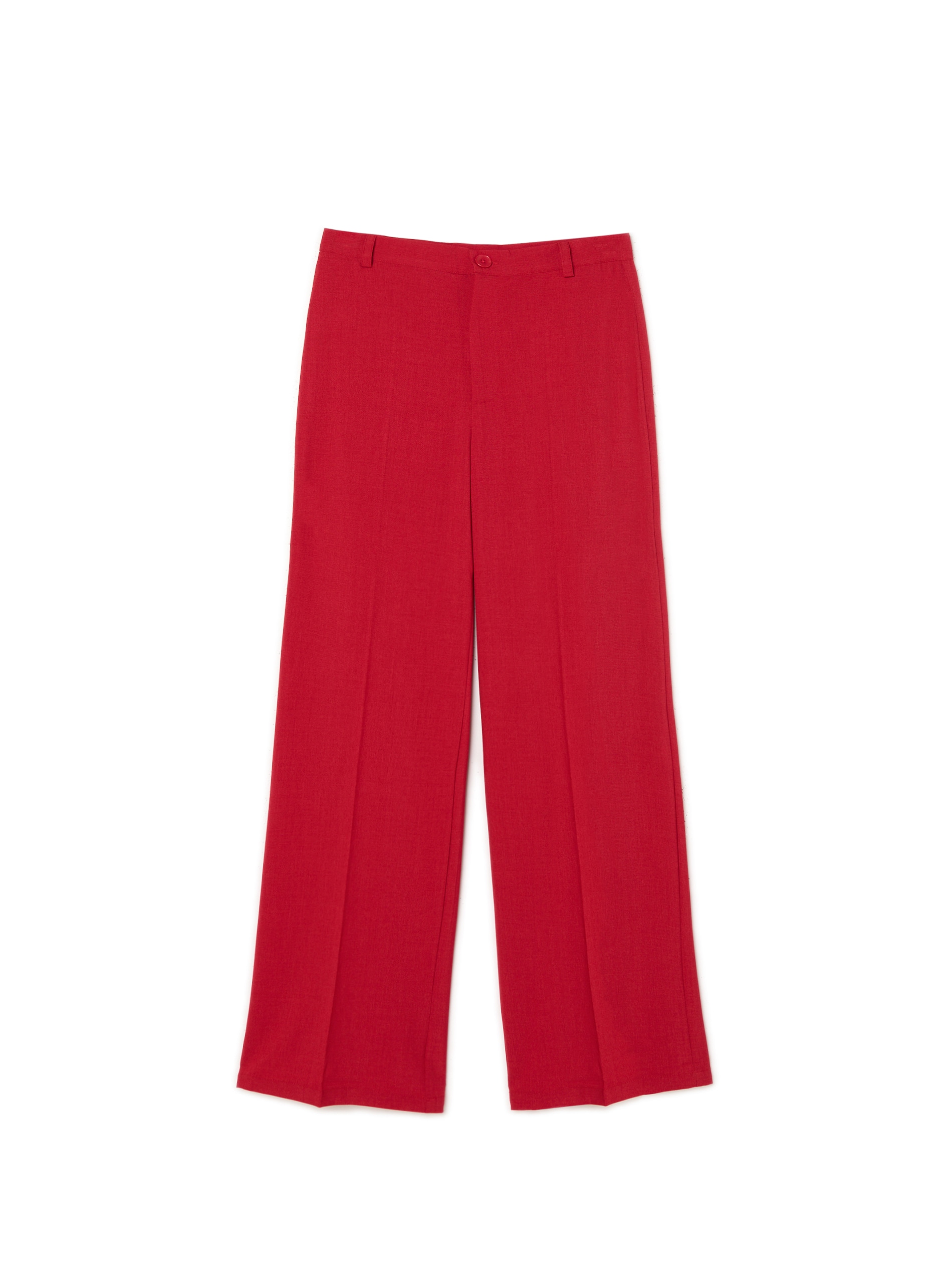 Cropp - Pantaloni A Vita Alta - Rosso