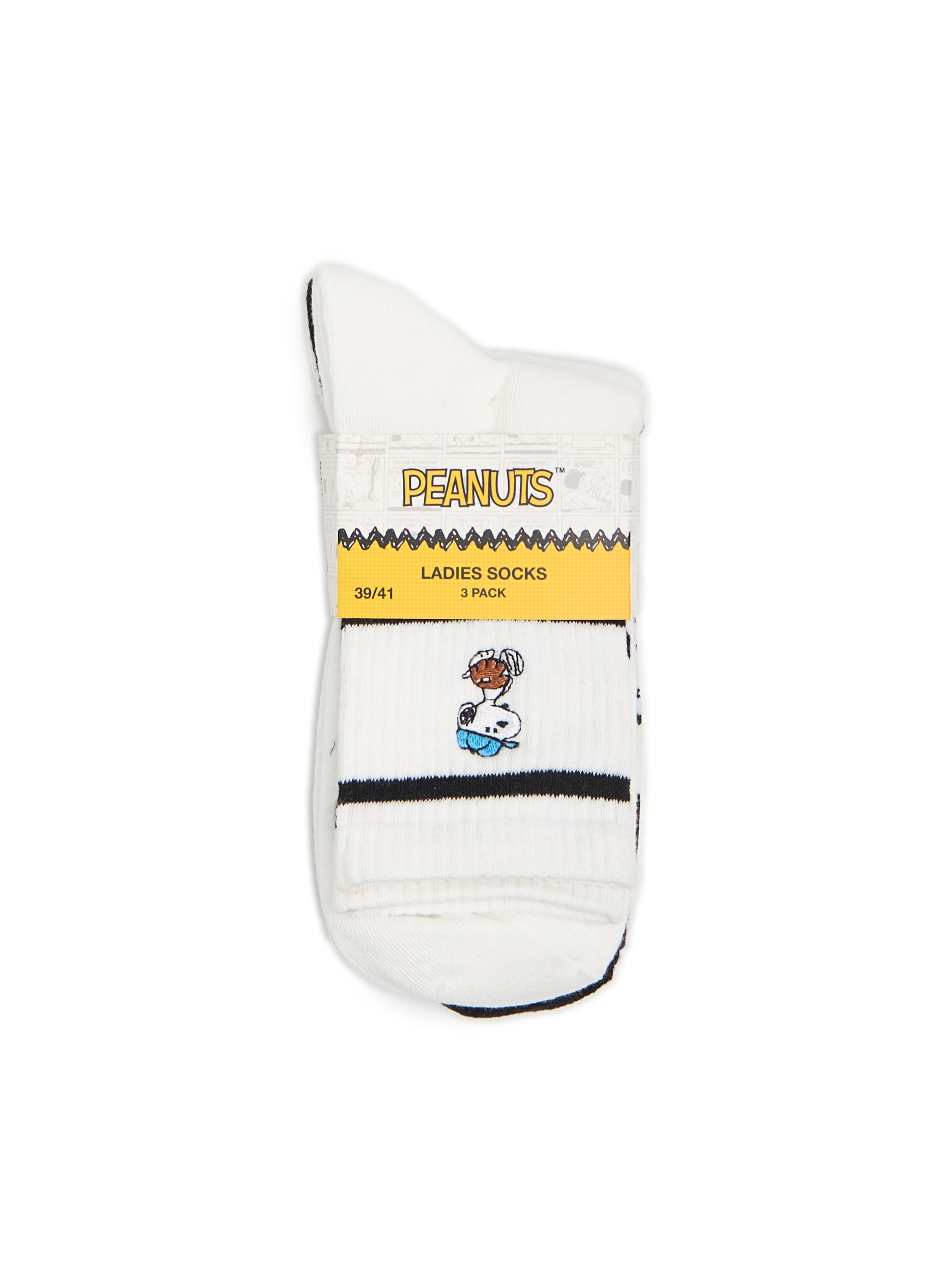 Cropp - Pack De 3 Pares De Calcetines Snoopy - Blanco