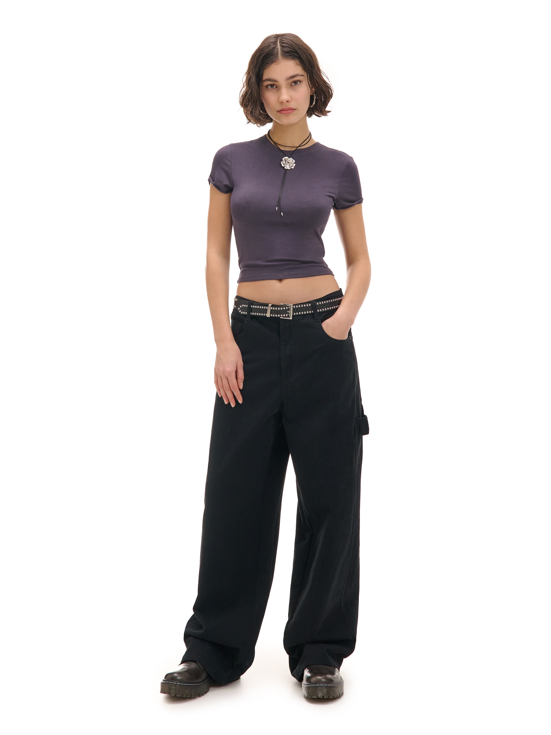 Cropp - Baggy Trousers - Negro