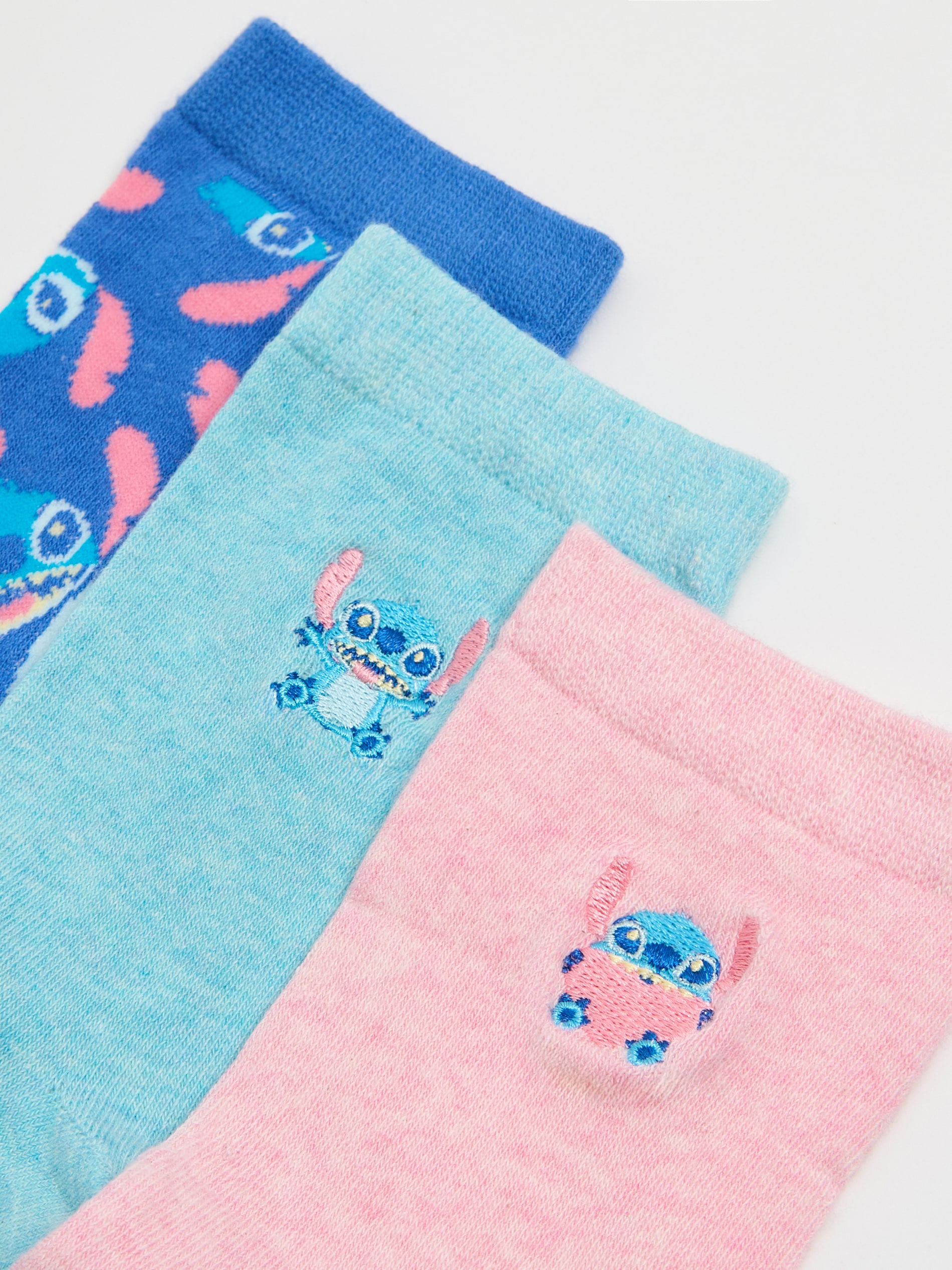 Cropp - Pack De 3 Pares De Calcetines Stitch - Multicolor