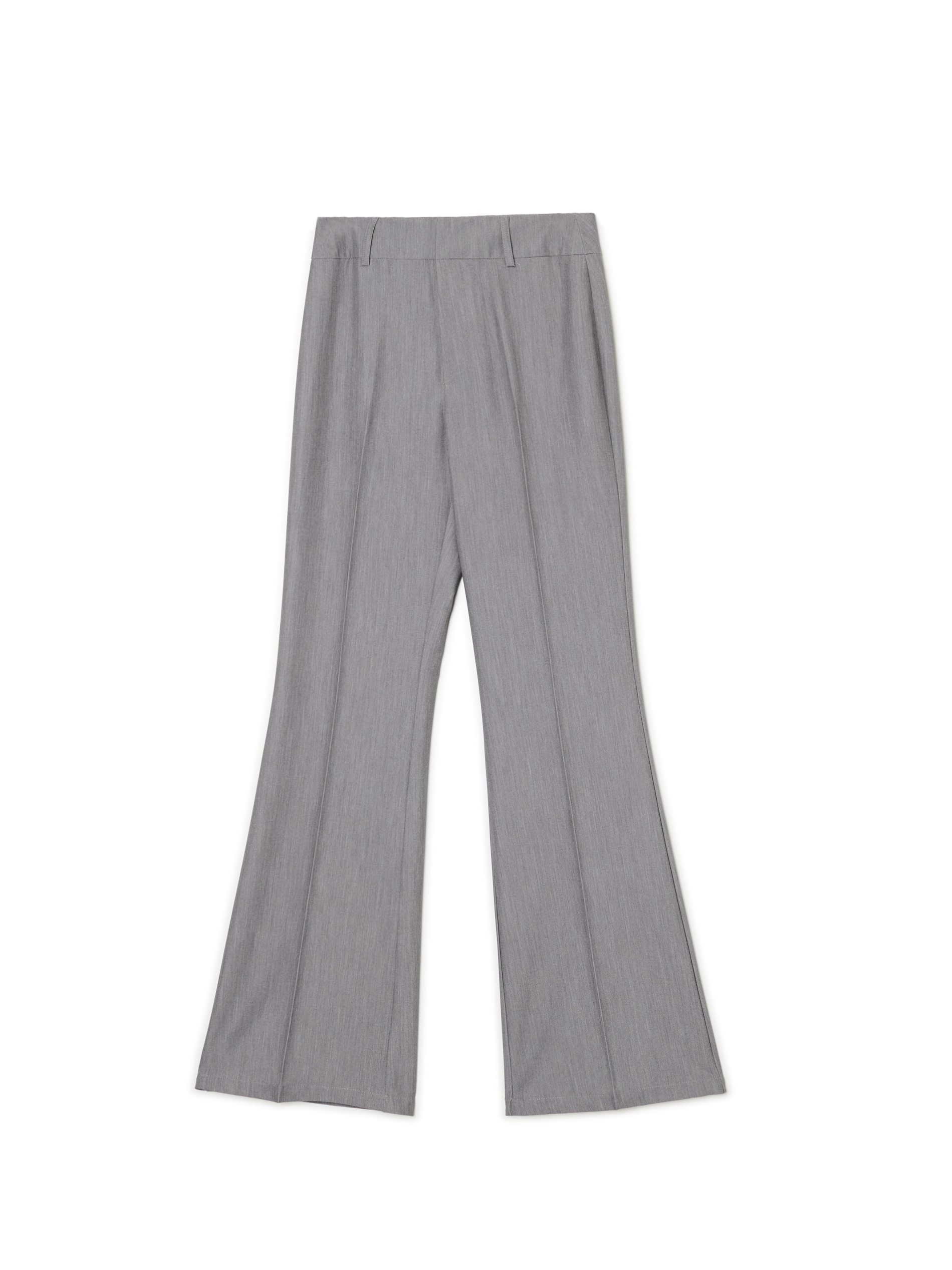 Cropp - Pantalón Acampanado - Gris Oscuro