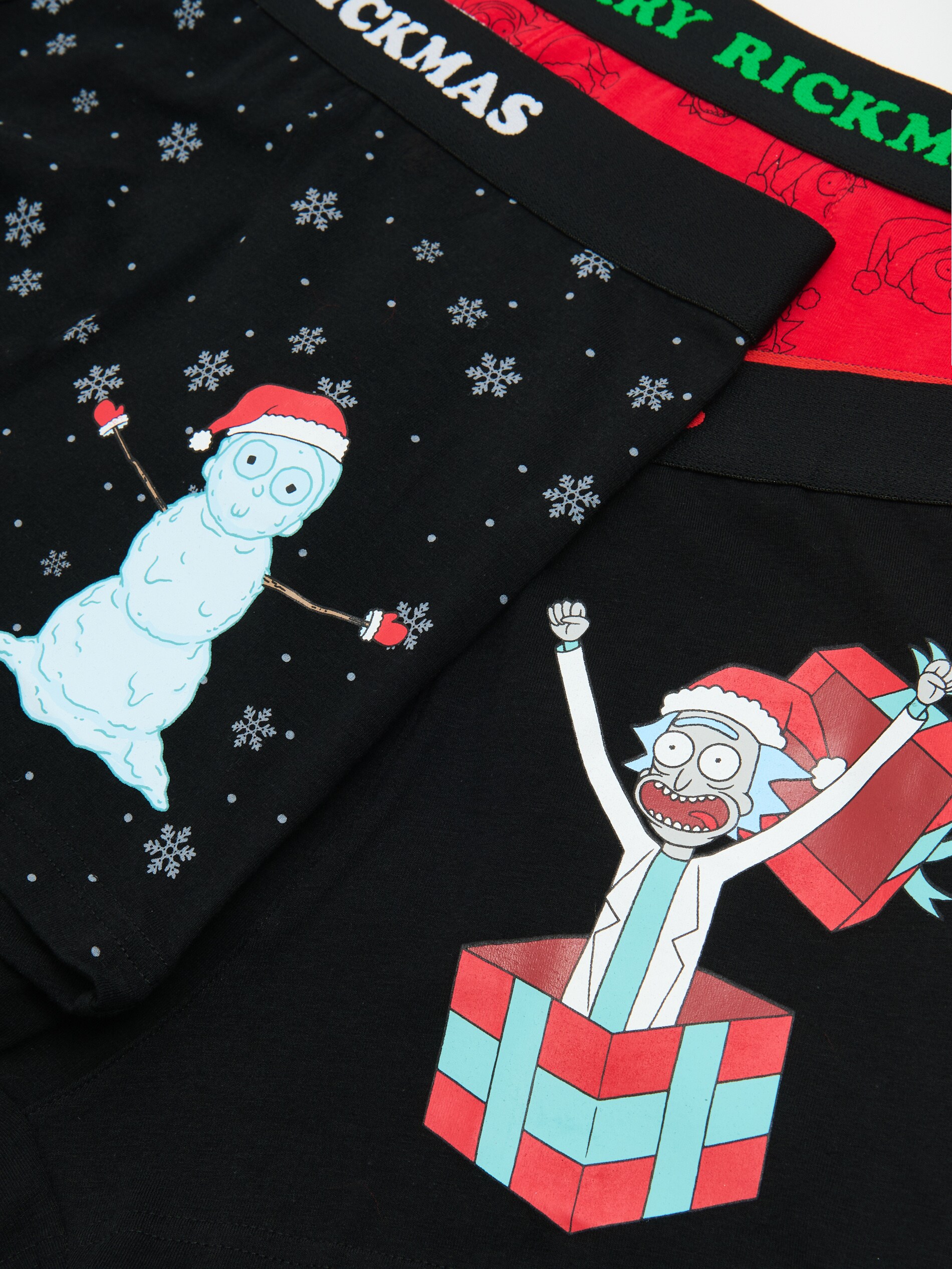 Cropp - Confezione Da 3 Boxer Di Natale Rick And Morty - Nero