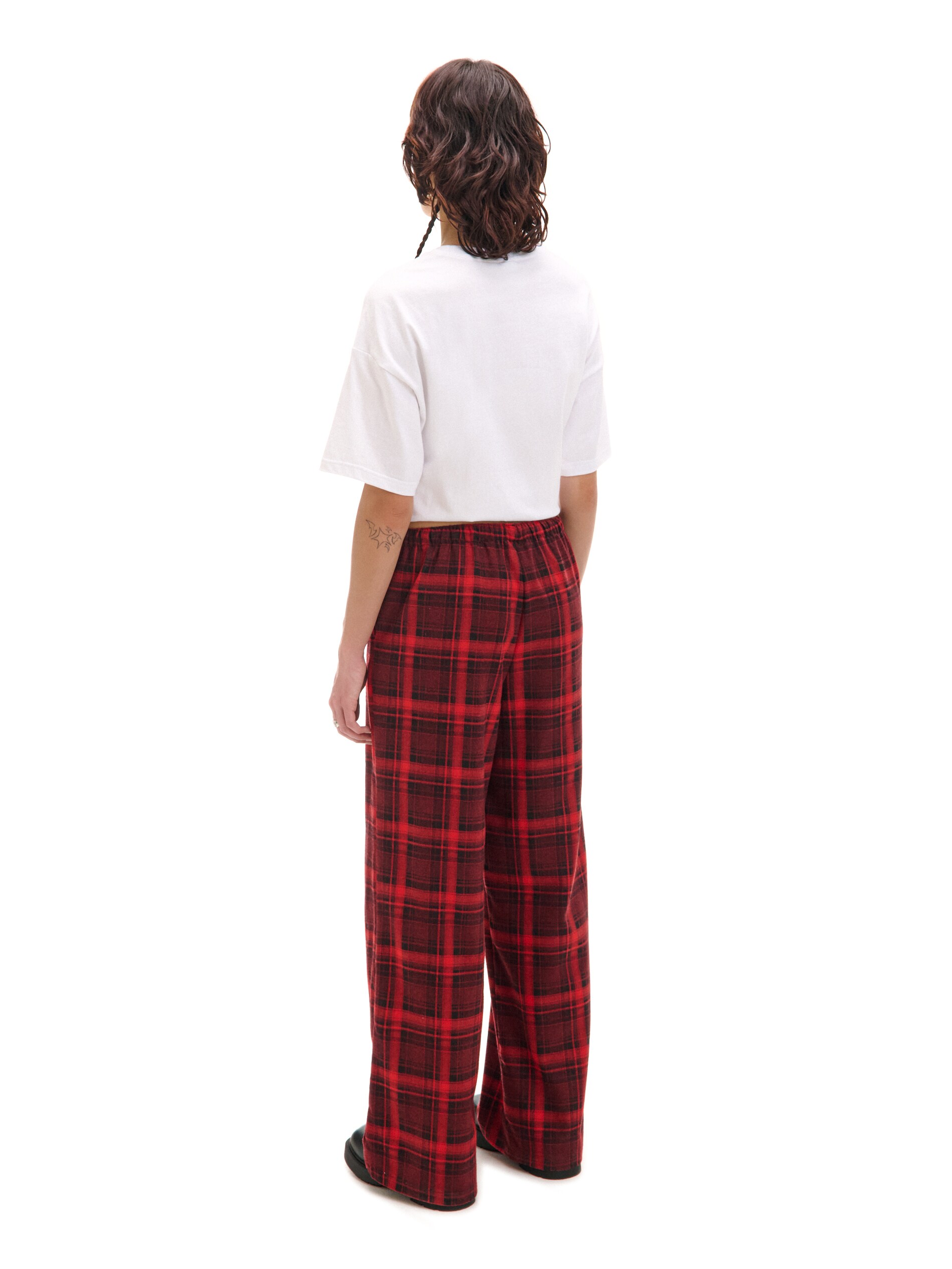 Cropp - Pantaloni A Quadri - Rosso