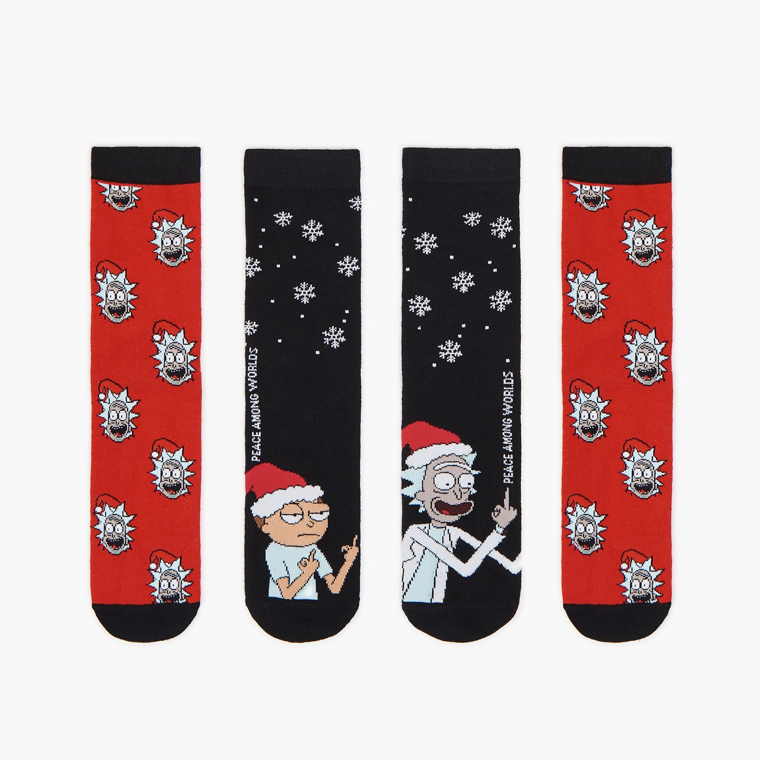 Cropp - Șosete de crăciun cu rick și morty - negru