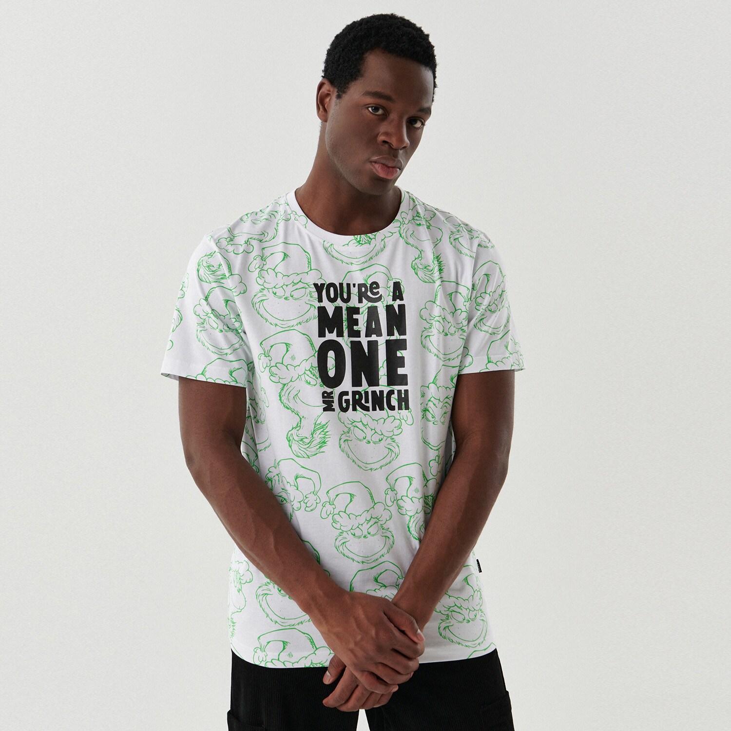 Cropp - tricou grinch - alb