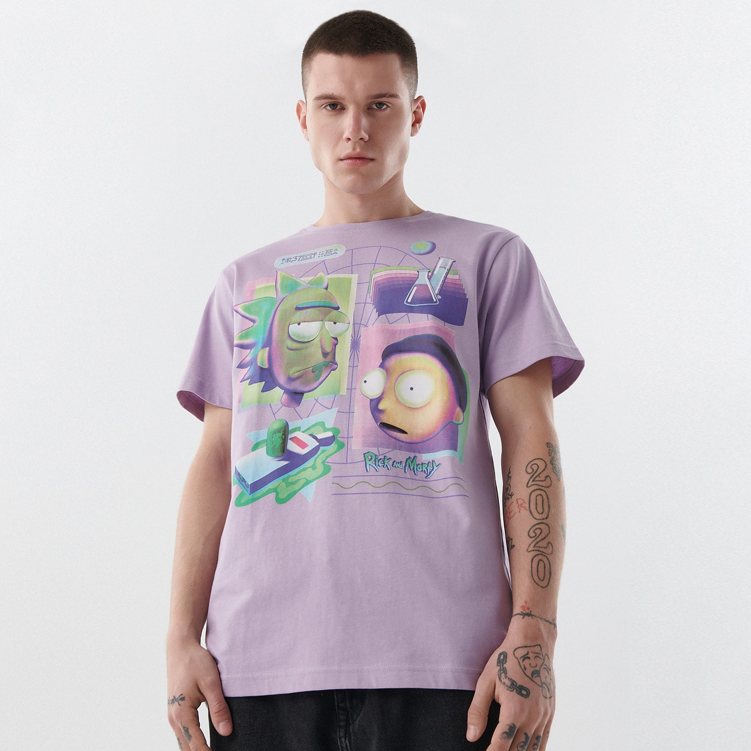 Cropp - tricou cu imprimeu rick and morty - roz