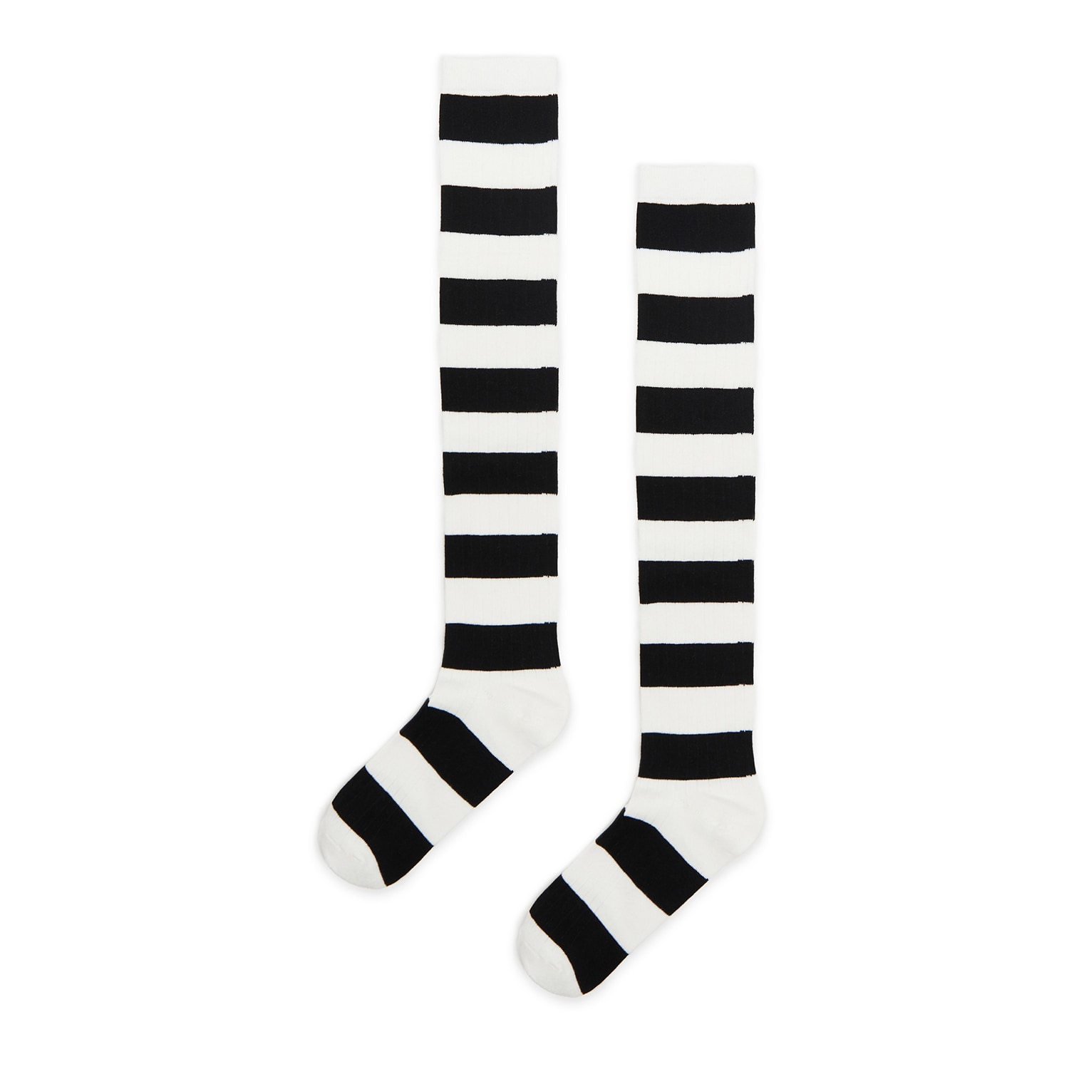 E-shop Cropp - Ponožky nad kolená - Biela