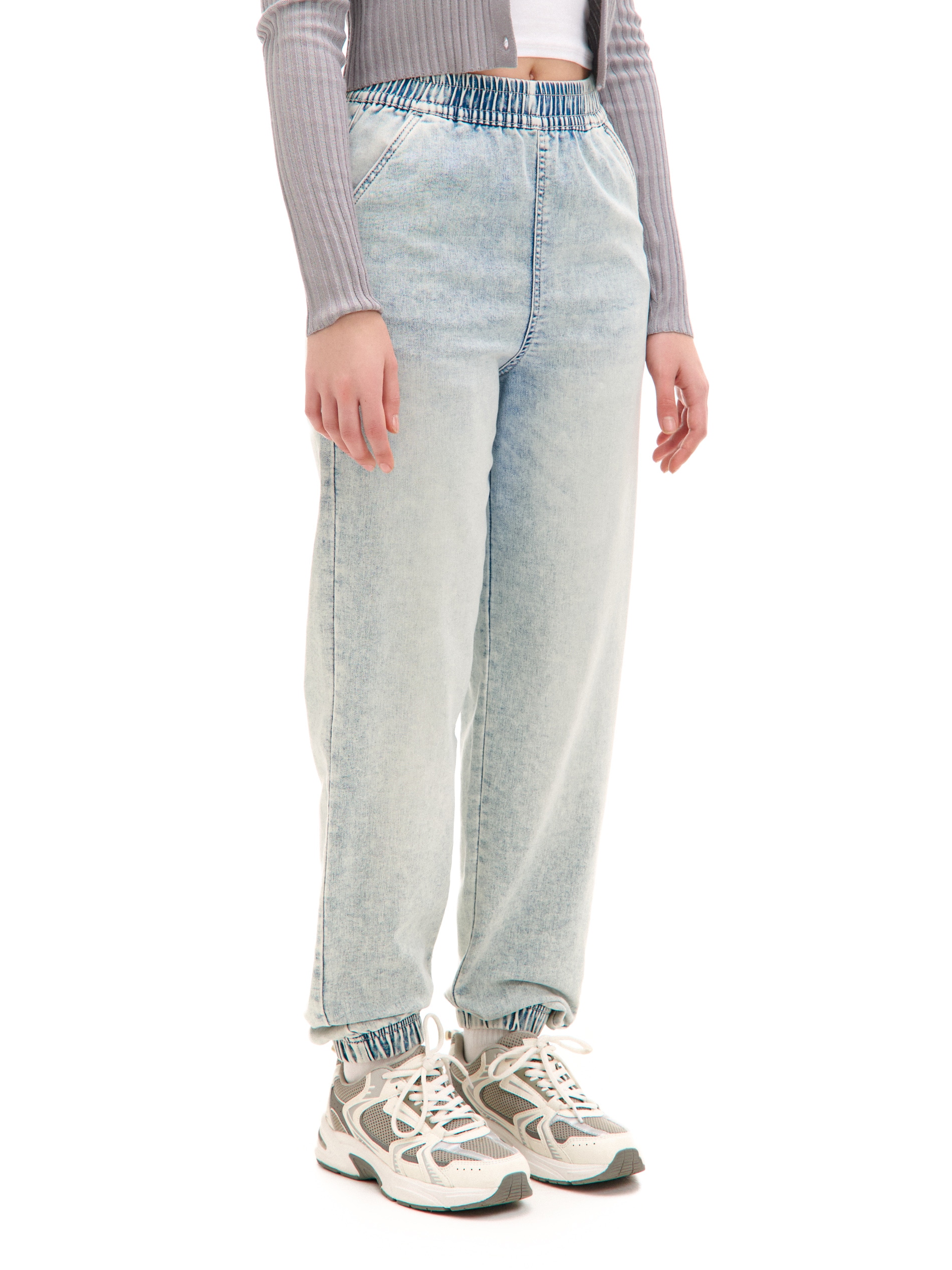 Cropp - Jeans Stile Jogger - Blu Pallido