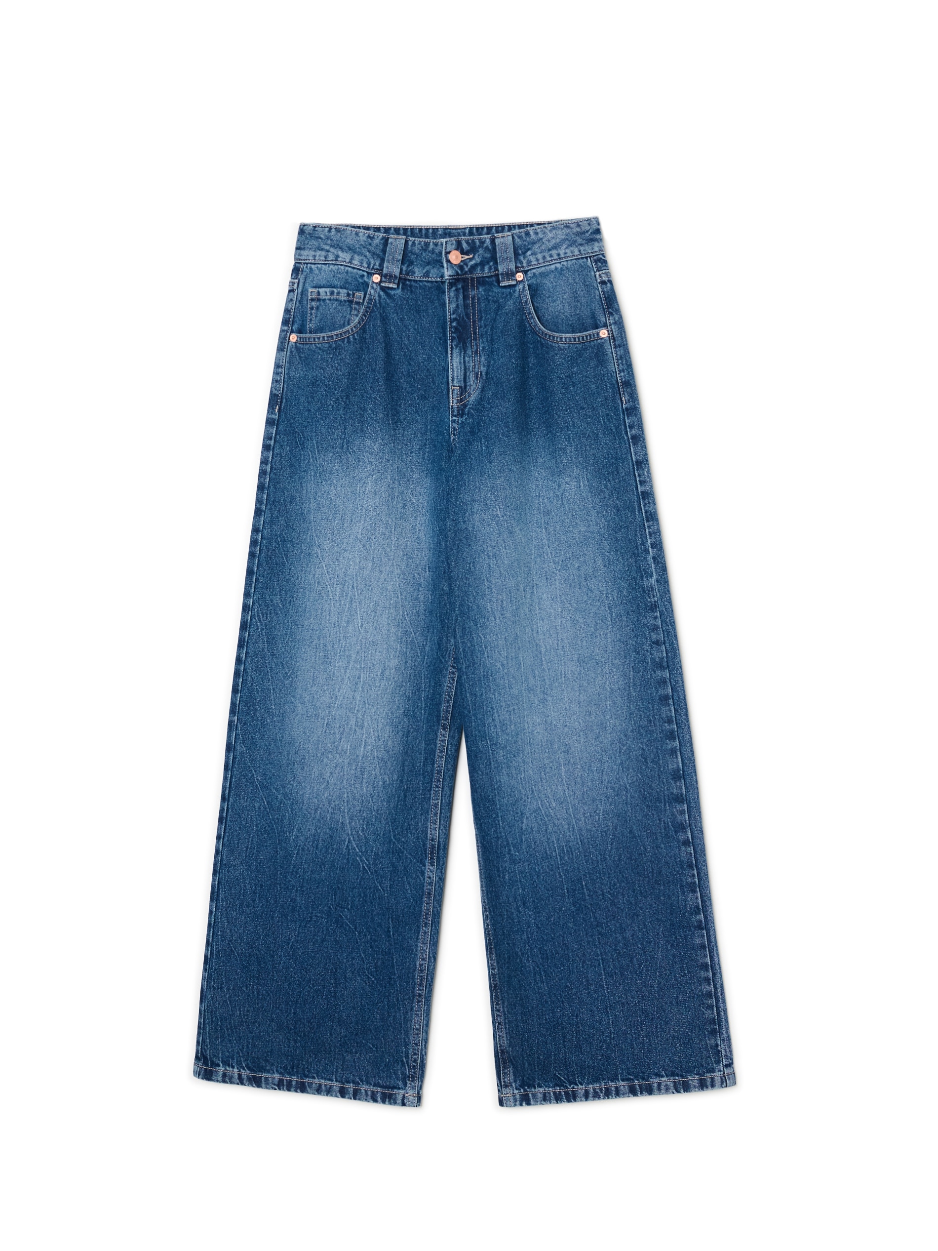 Cropp - Jeans A Gamba Ampia - Blu Scuro