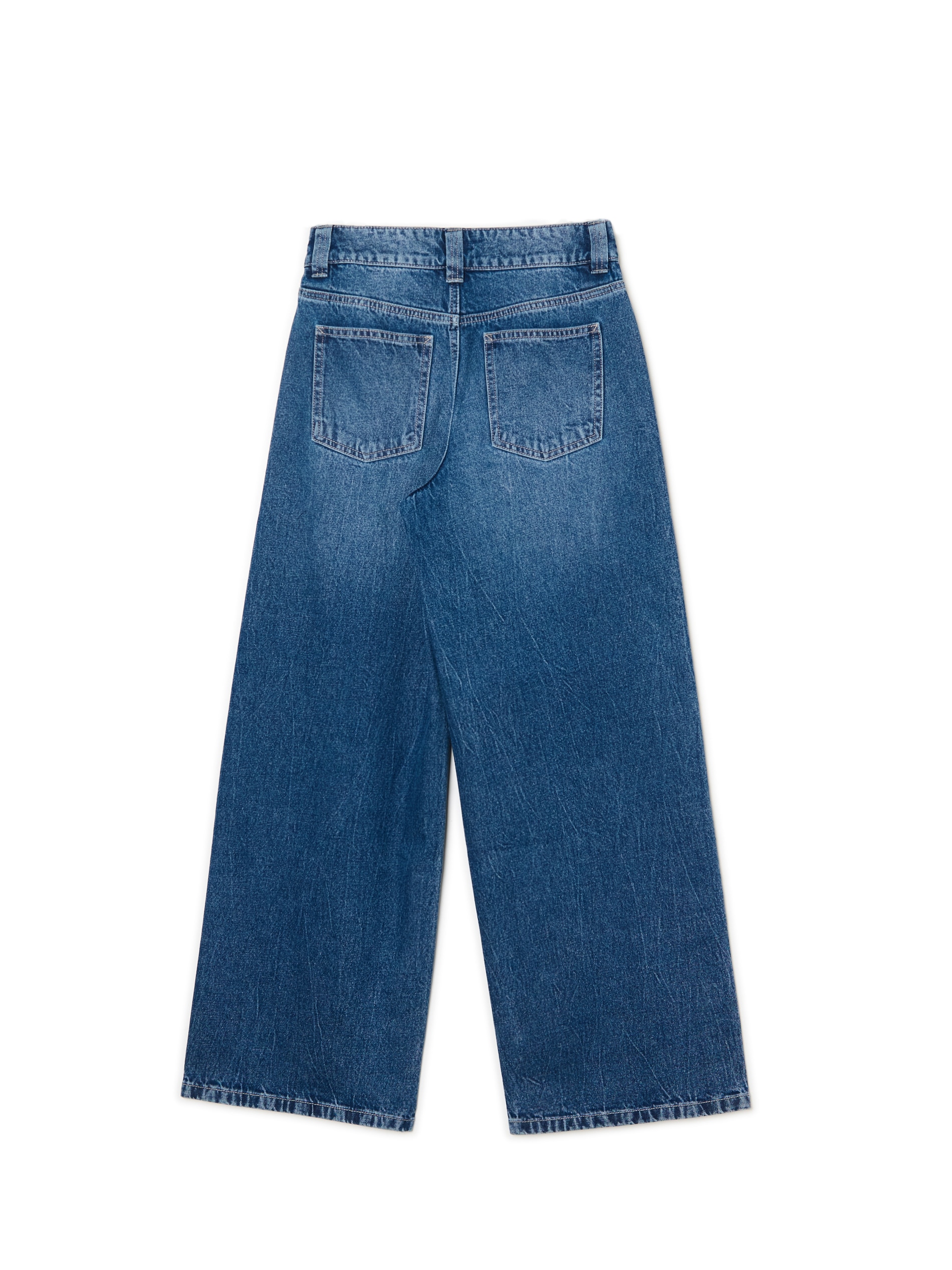 Cropp - Jeans A Gamba Ampia - Blu Scuro