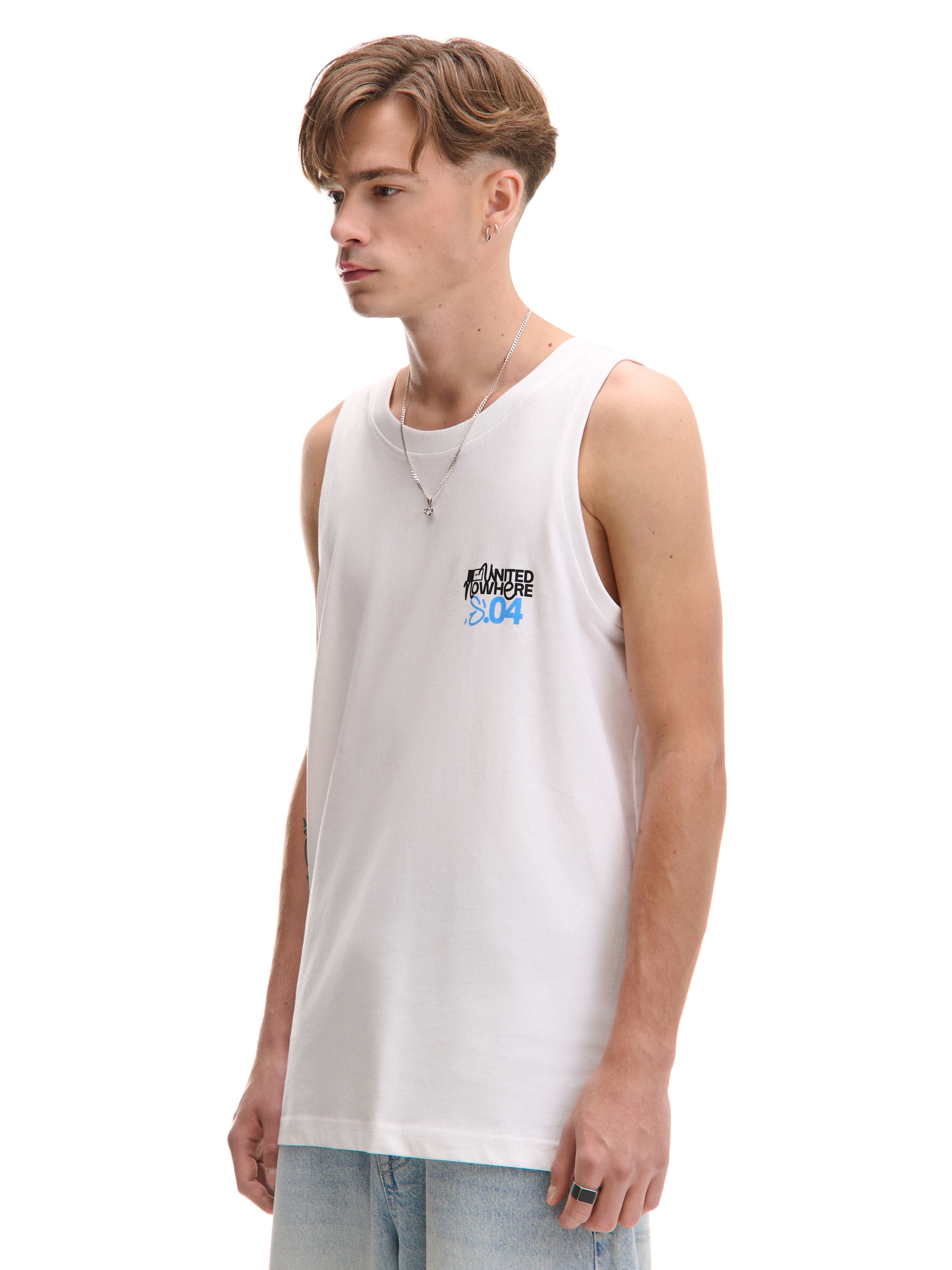 Cropp - Nyomott mintás tank top - fehér termék 2. képe
