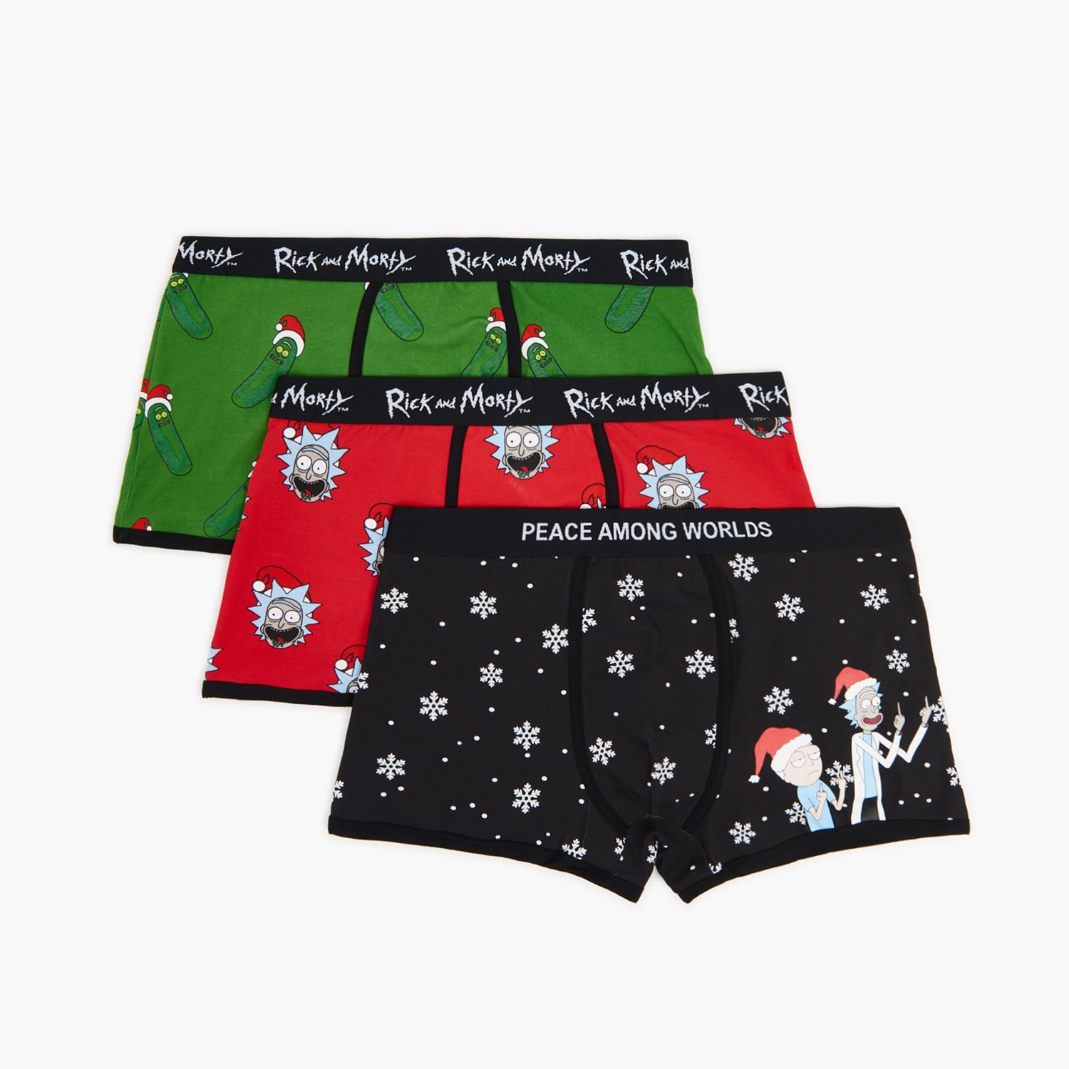 Cropp - boxeri de crăciun rick și morty - negru