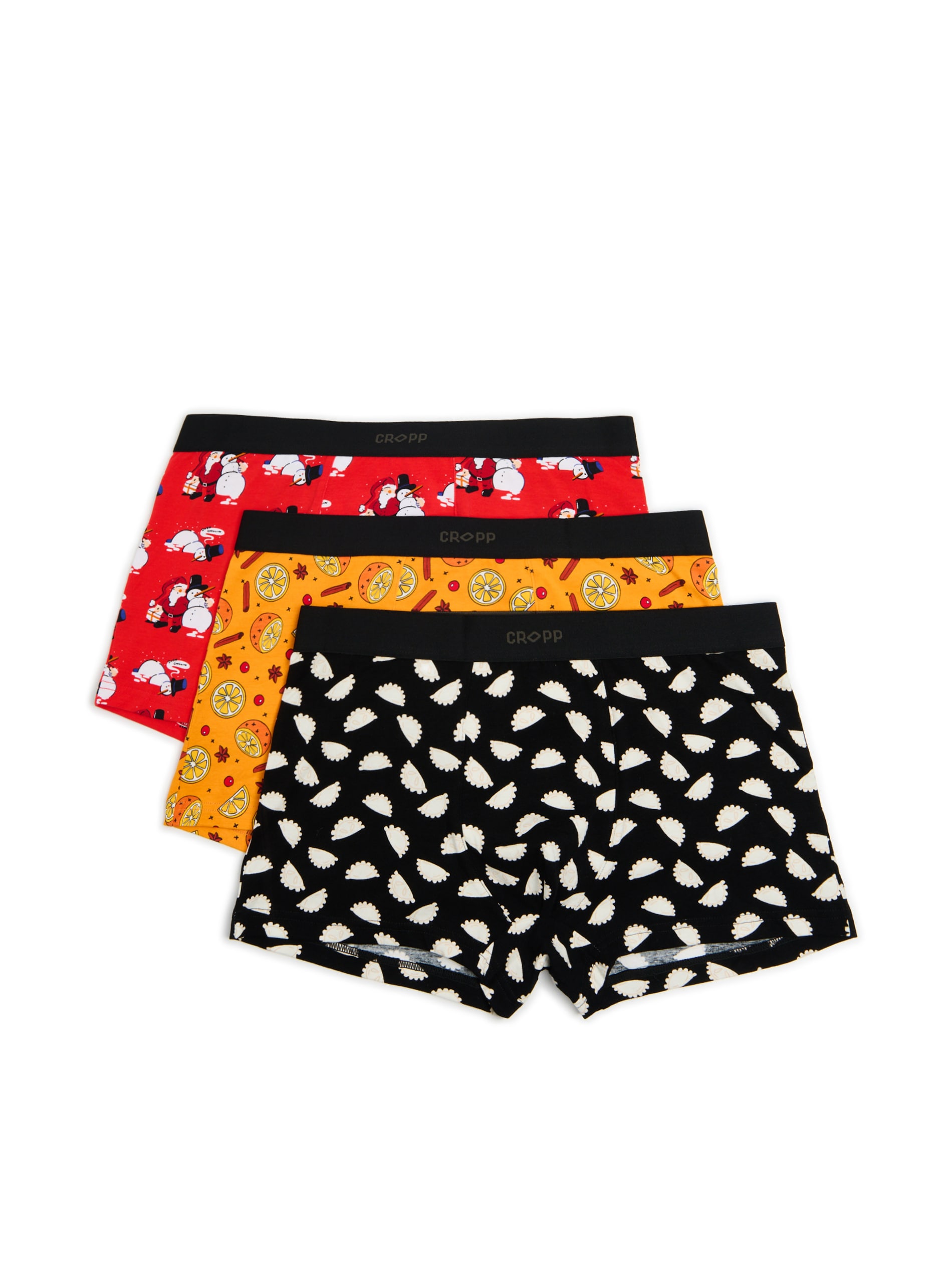 Cropp - Pack De 3 Bóxeres Navideños - Naranja