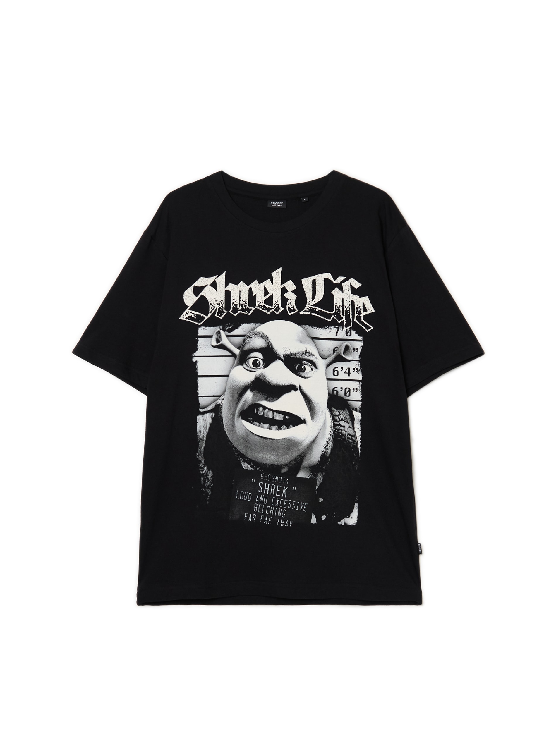 Cropp - Camiseta Negra Con Estampado Shrek - Negro