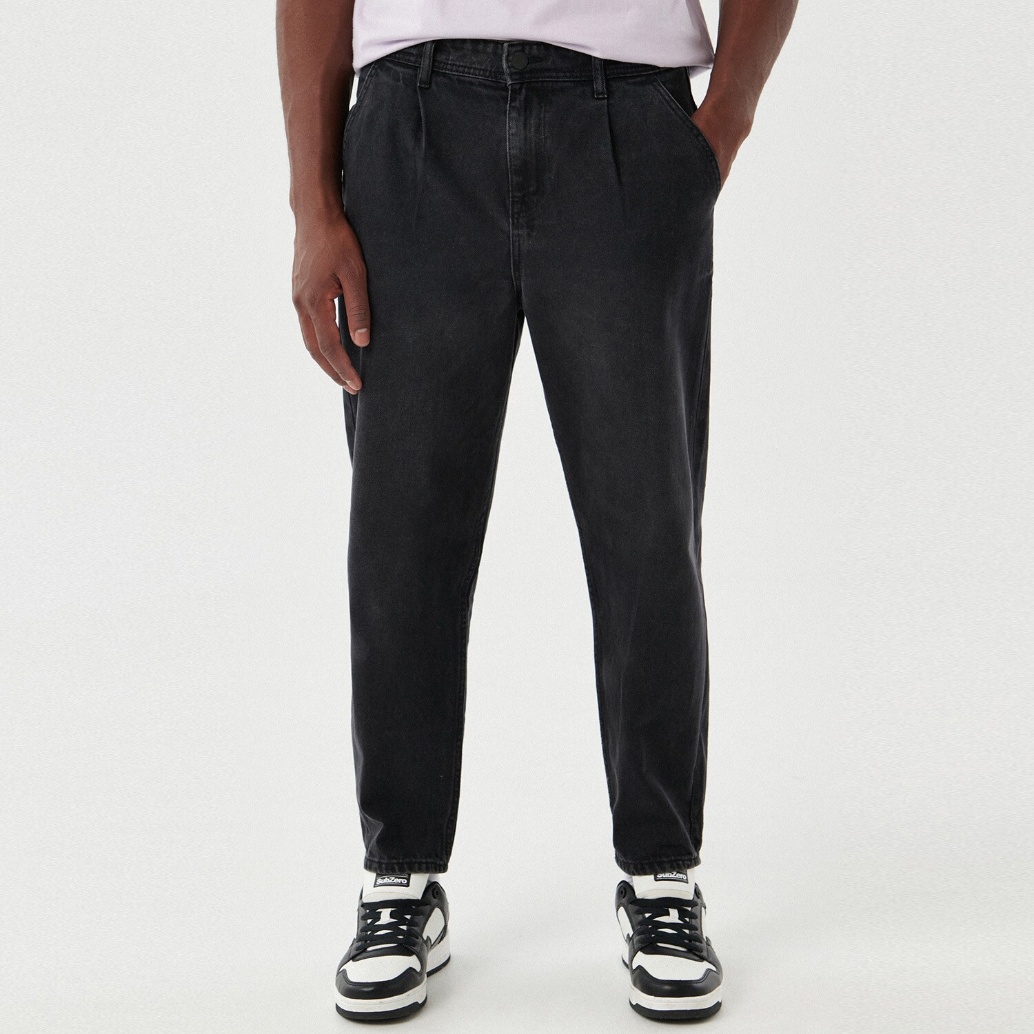 Cropp - blugi balloon - negru