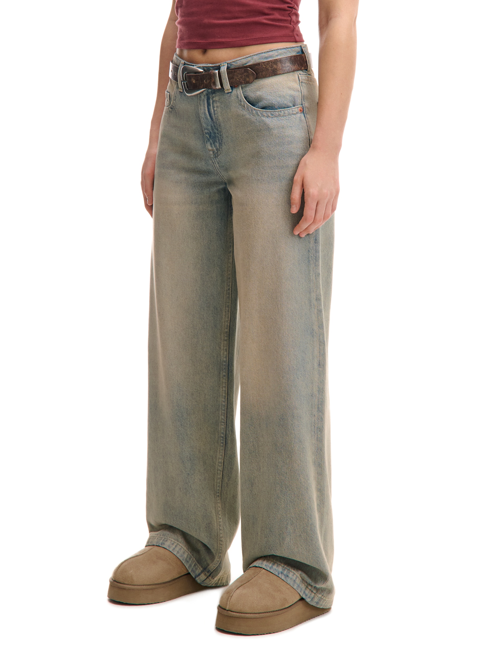 Cropp - Baggy farmernadrág - halványkék termék 2. képe