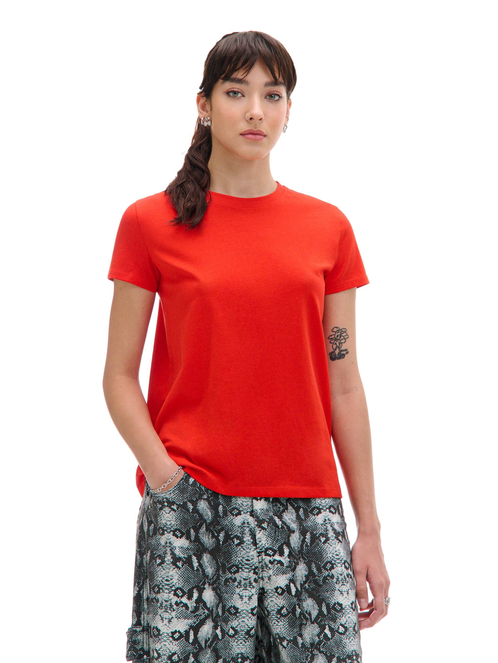 Cropp - Camiseta Lisa - Rojo