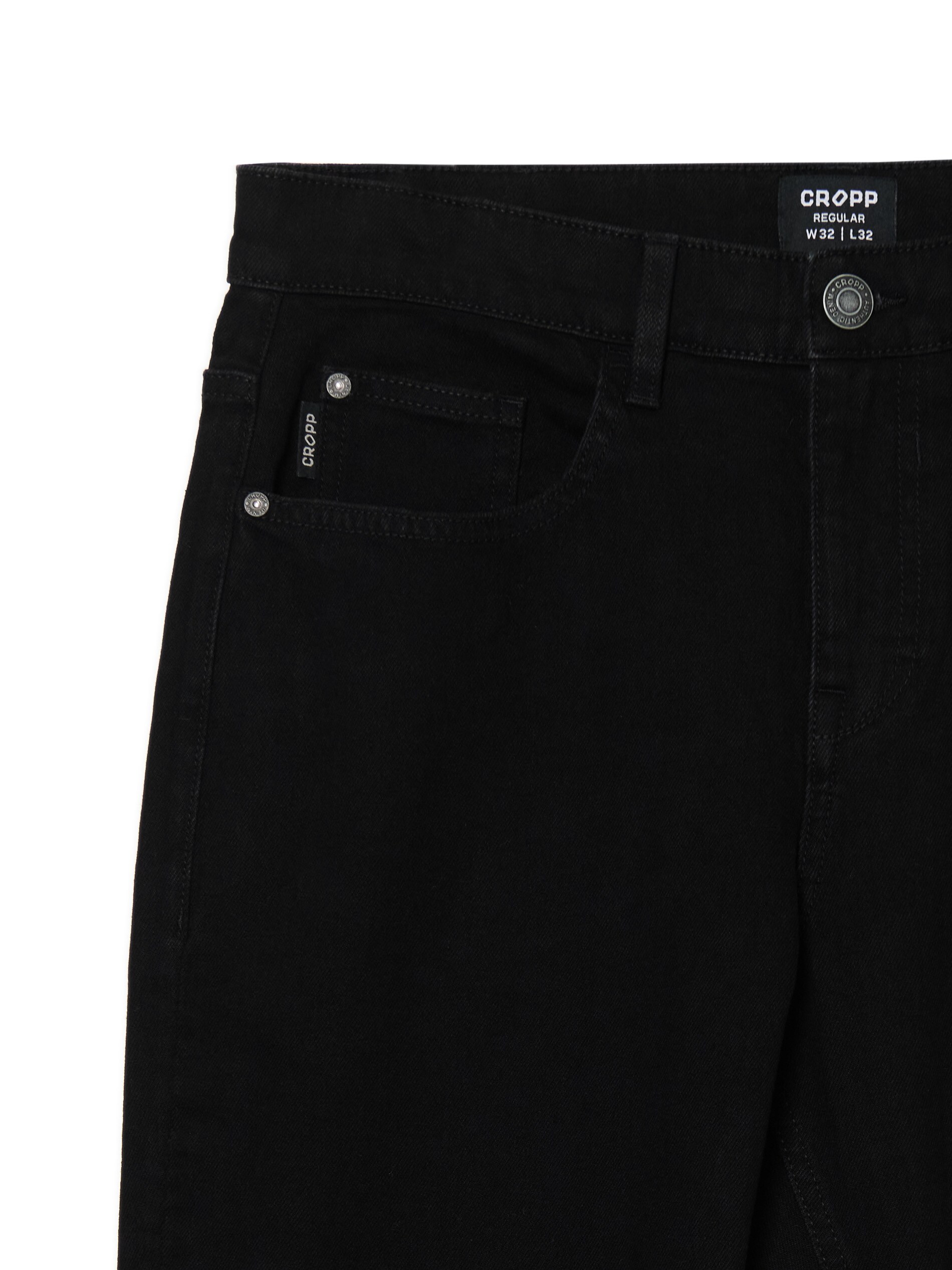 Cropp - Vaqueros Comfort - Negro