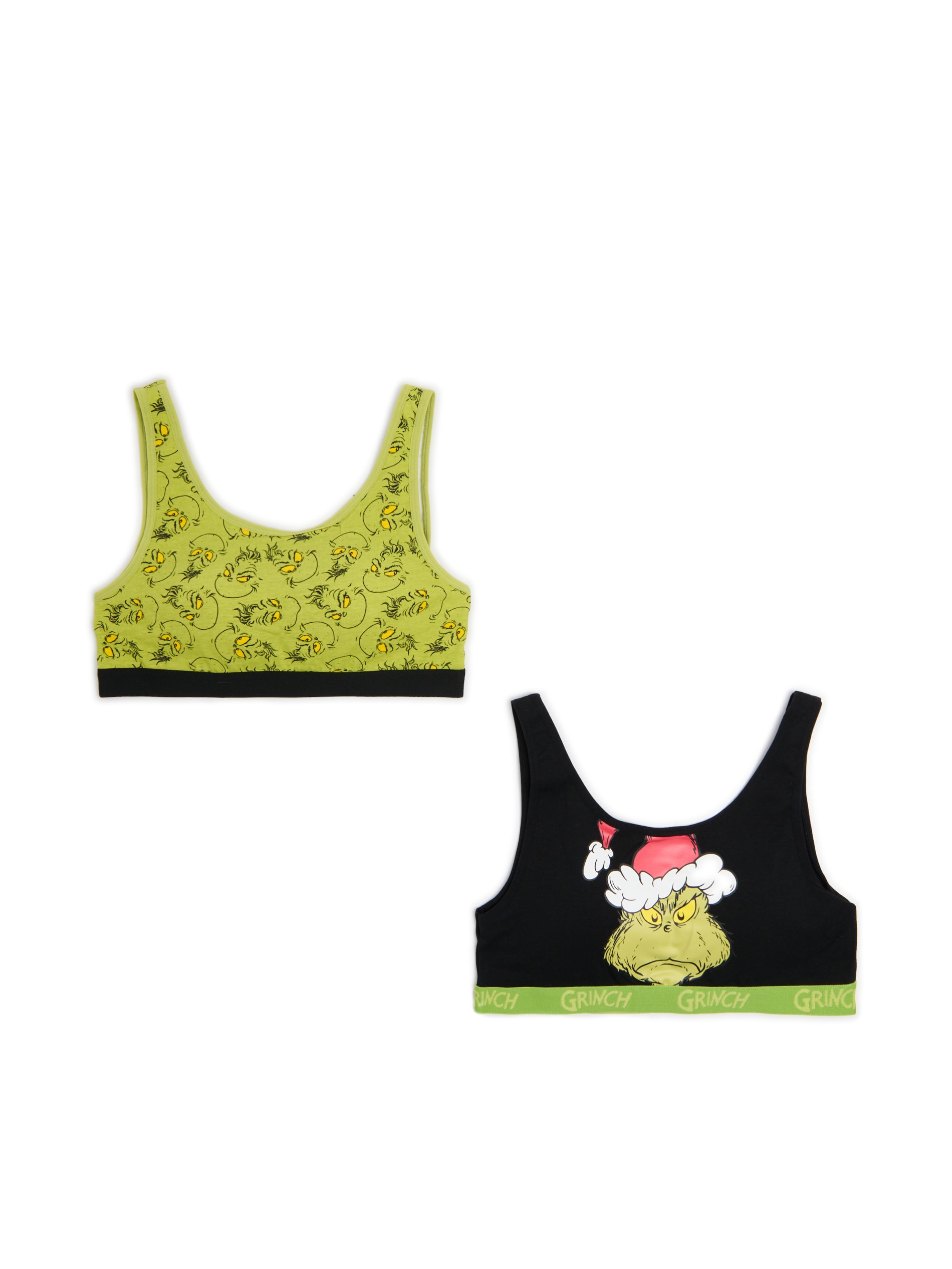 Cropp - Sujetador Navideño Grinch - Verde Amarillento