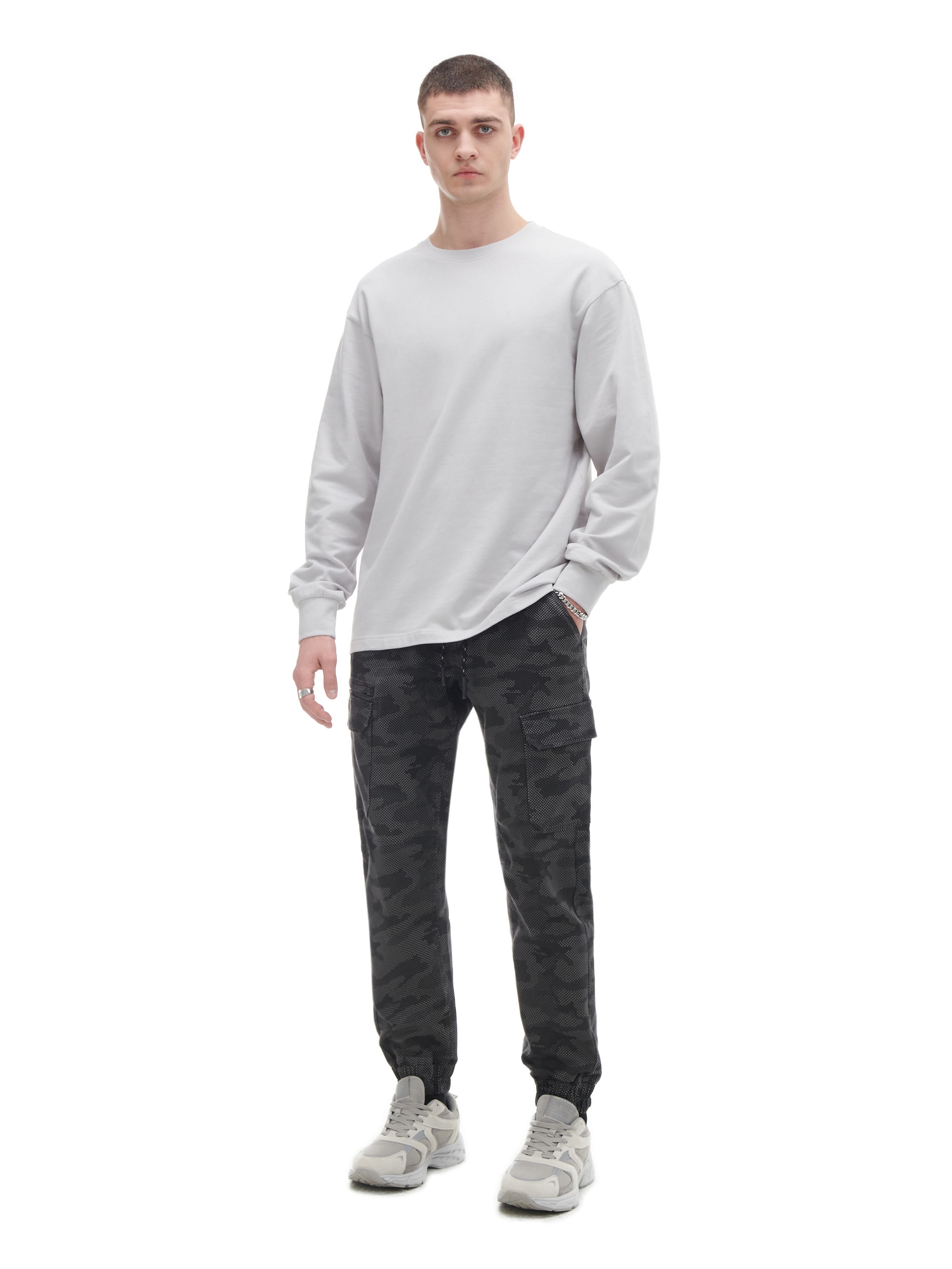 Cropp - Joggers Cargo - Gris Oscuro