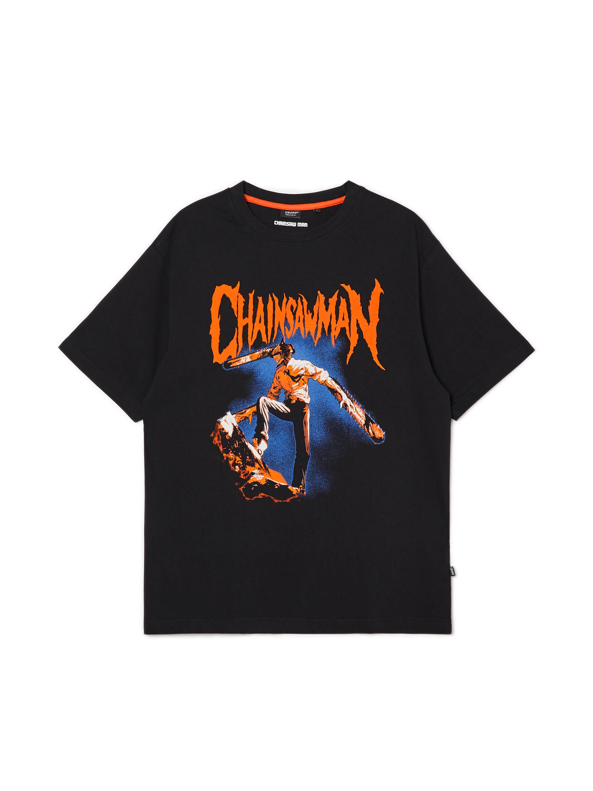 Cropp - Camiseta Estampada Chainsaw Man - Negro