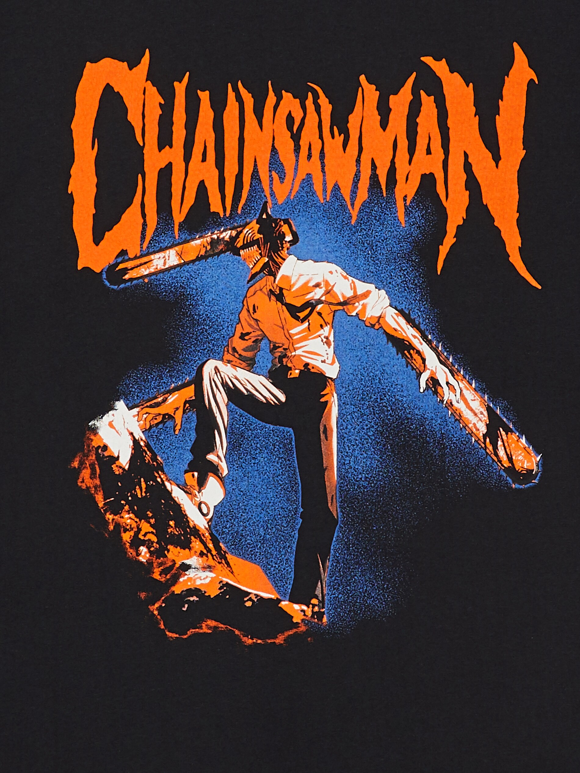 Cropp - Camiseta Estampada Chainsaw Man - Negro