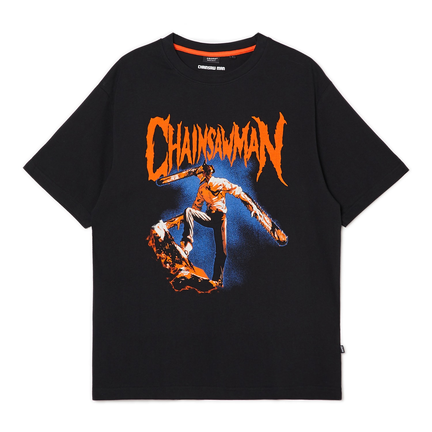 E-shop Cropp - Tričko s potlačou Chainsaw Man - Čierna