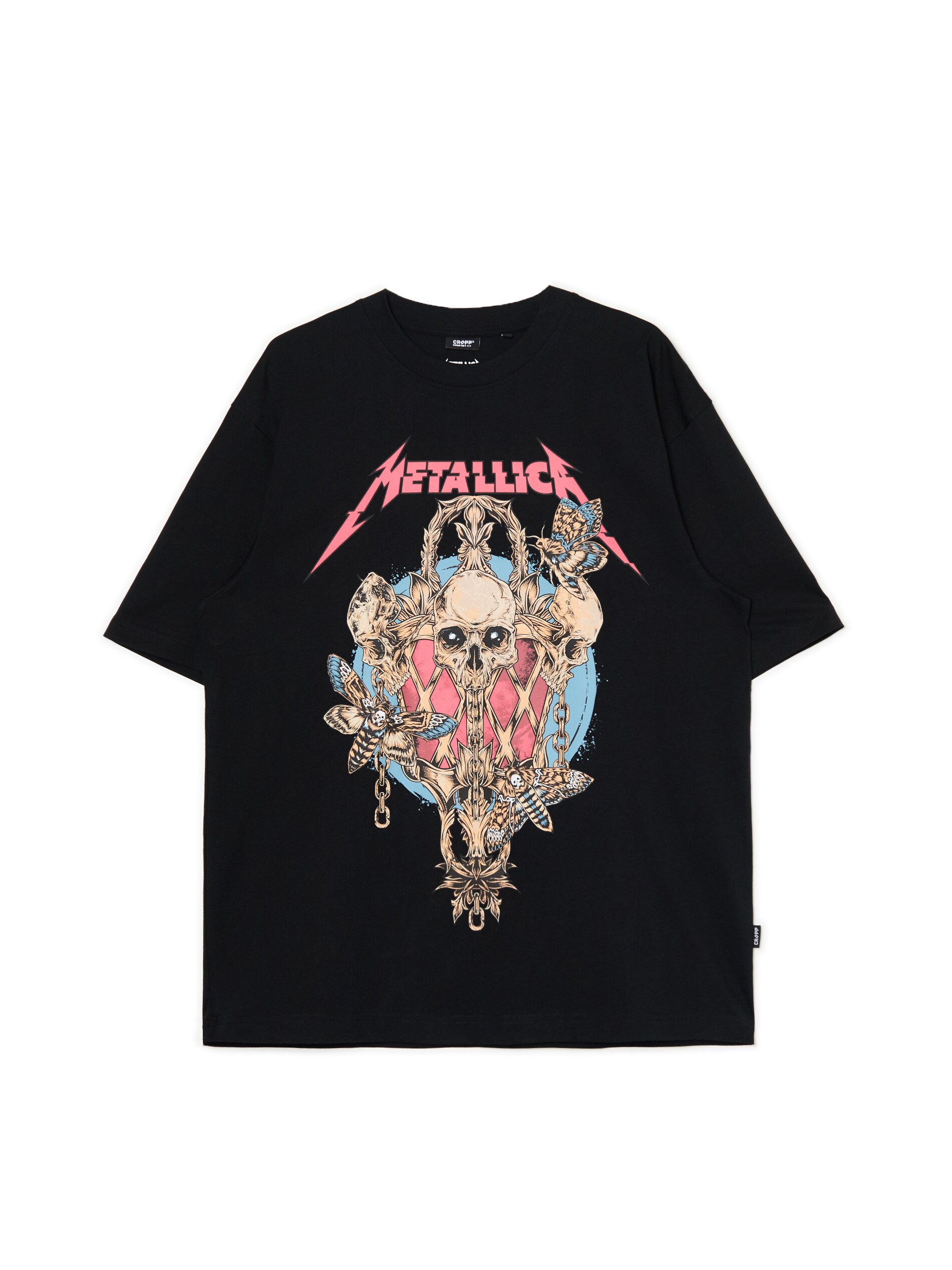 Cropp - Camiseta Estampada Metallica - Negro