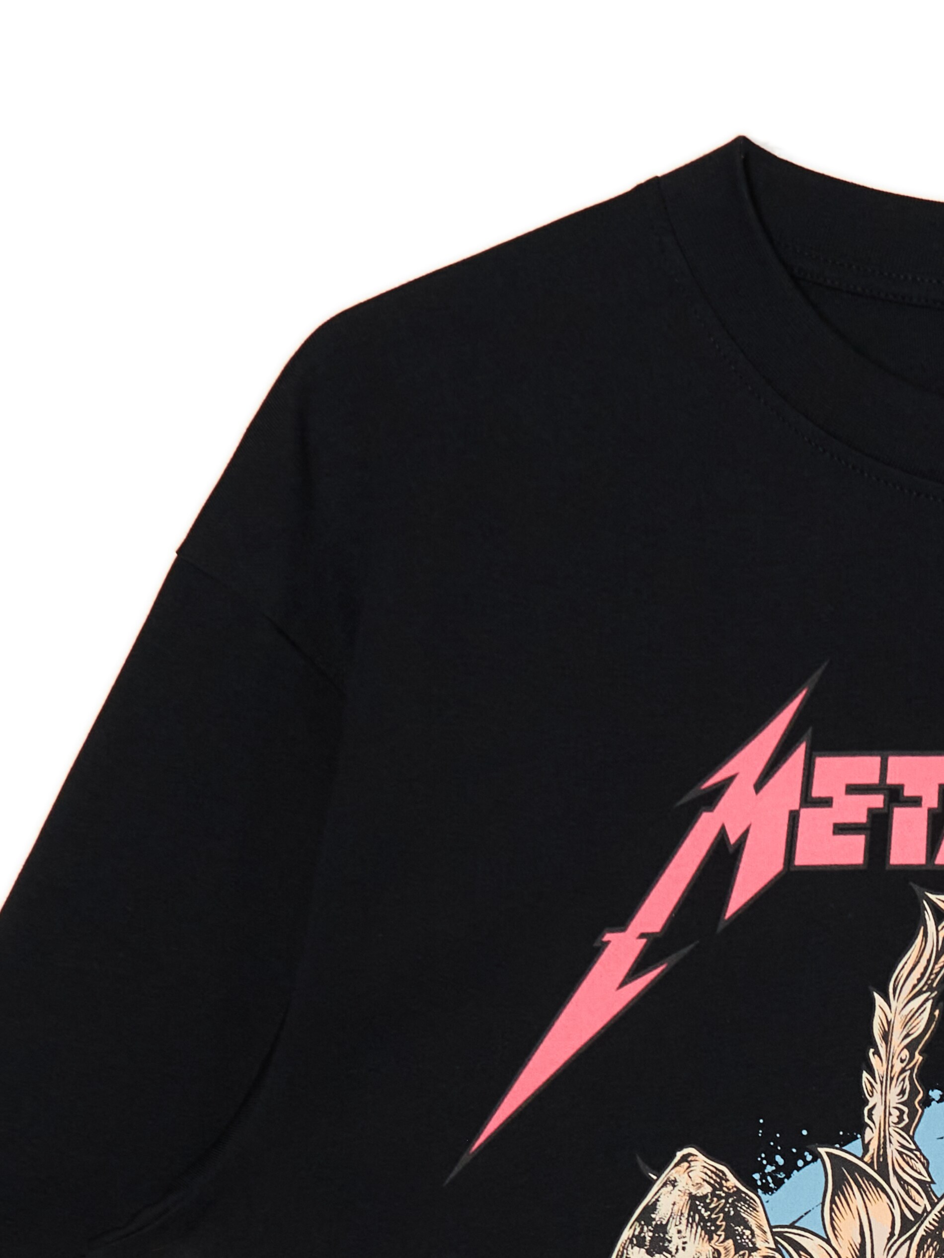 Cropp - Camiseta Estampada Metallica - Negro