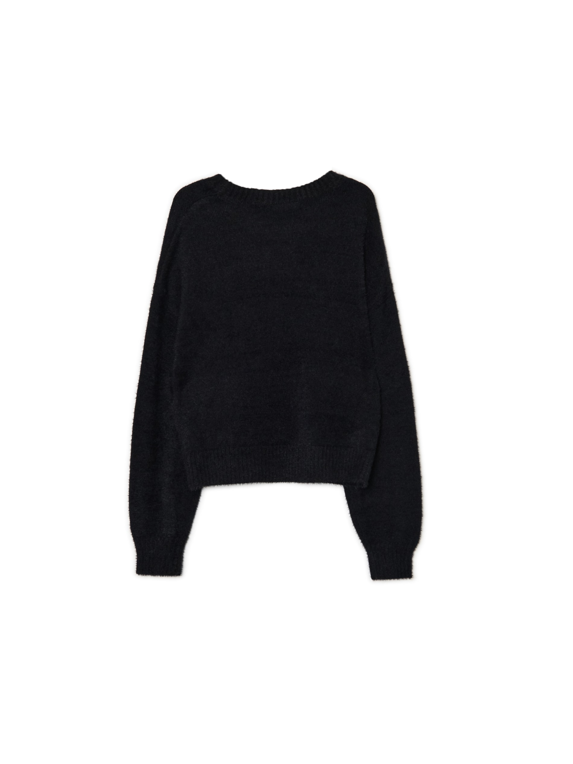 Cropp - Fluffy Sweater - Nero