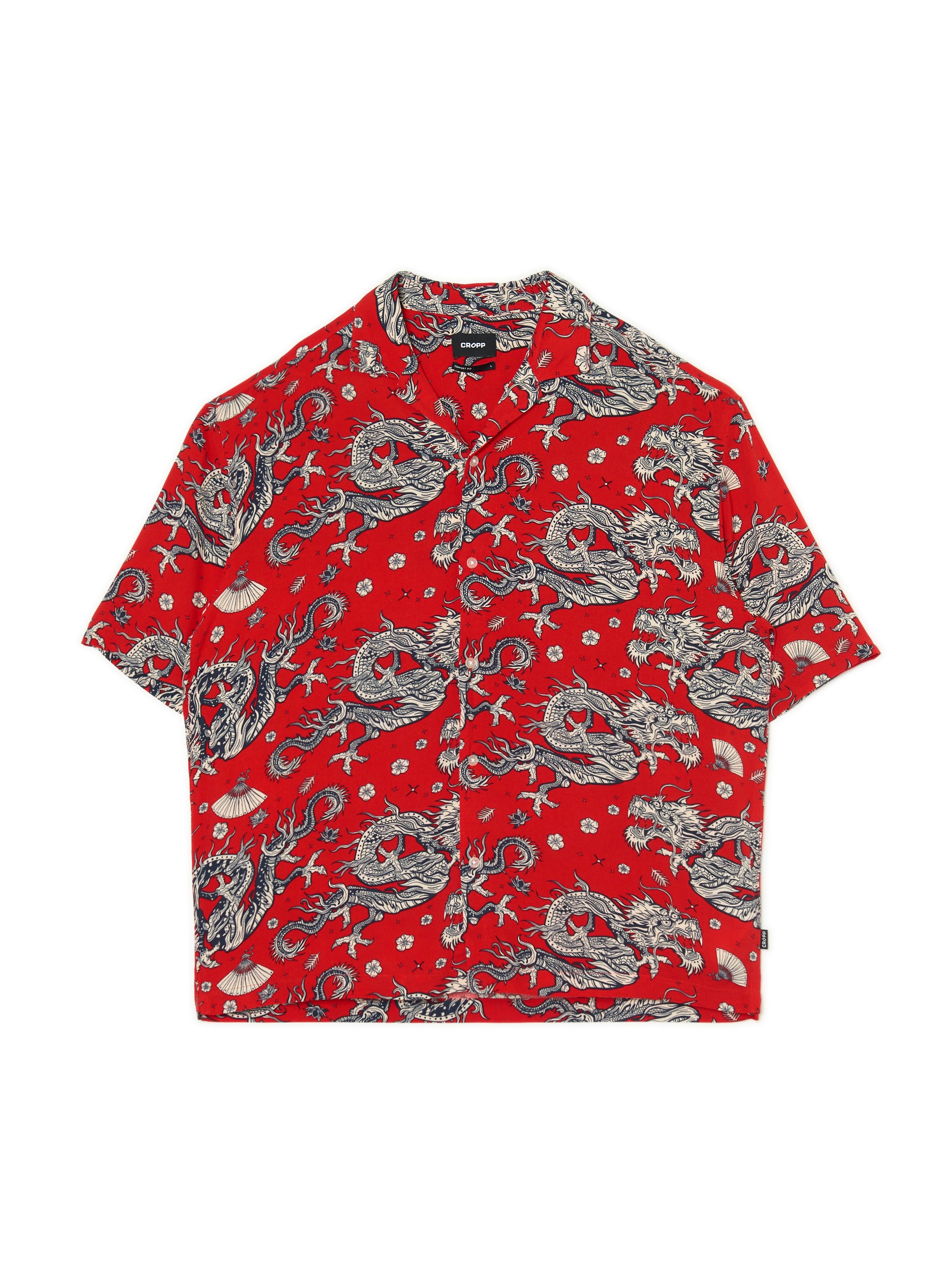 Cropp - All over mintás ing - piros termék 2. képe
