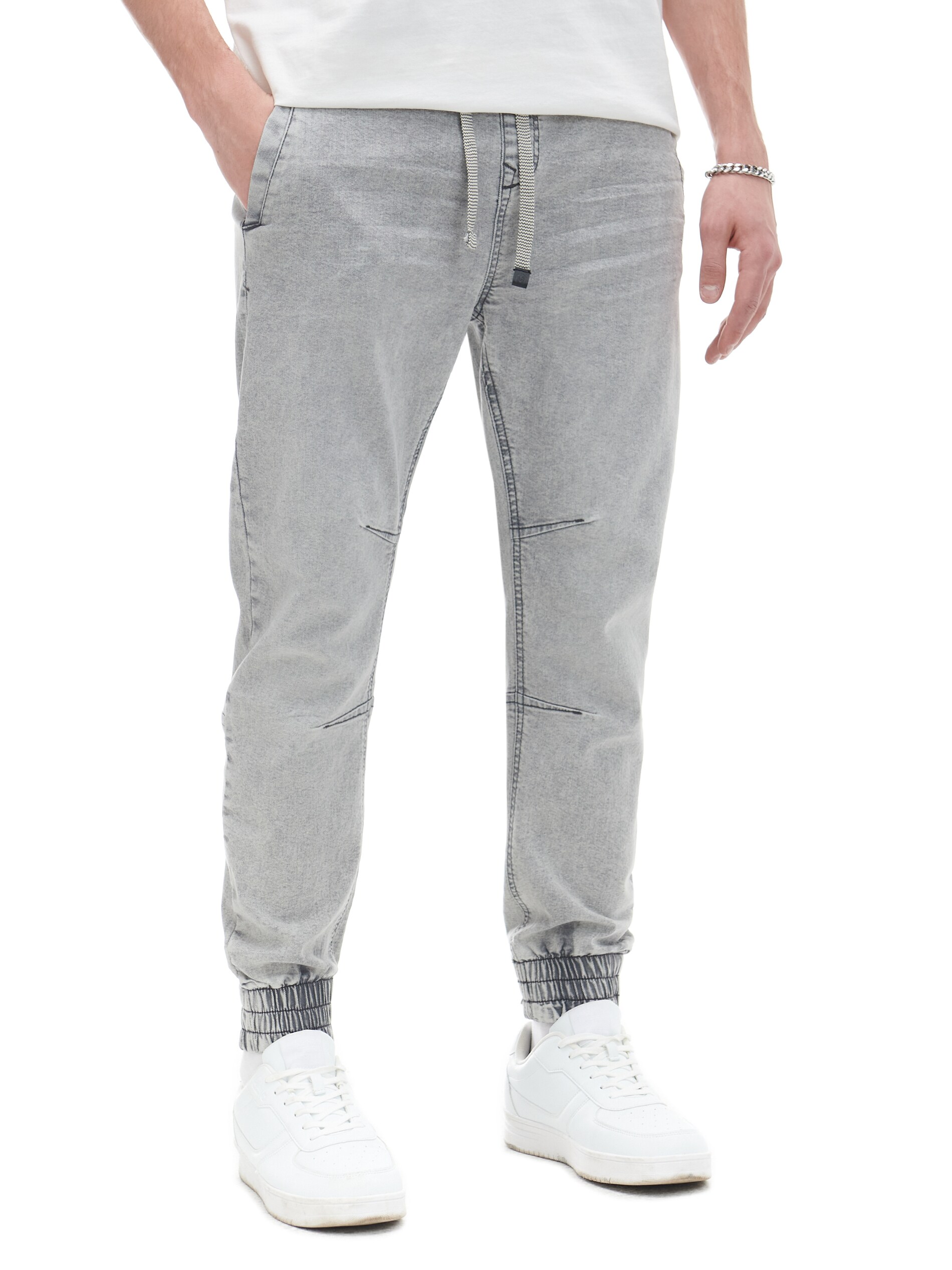 Cropp - Vaqueros Jogger - Gris Claro