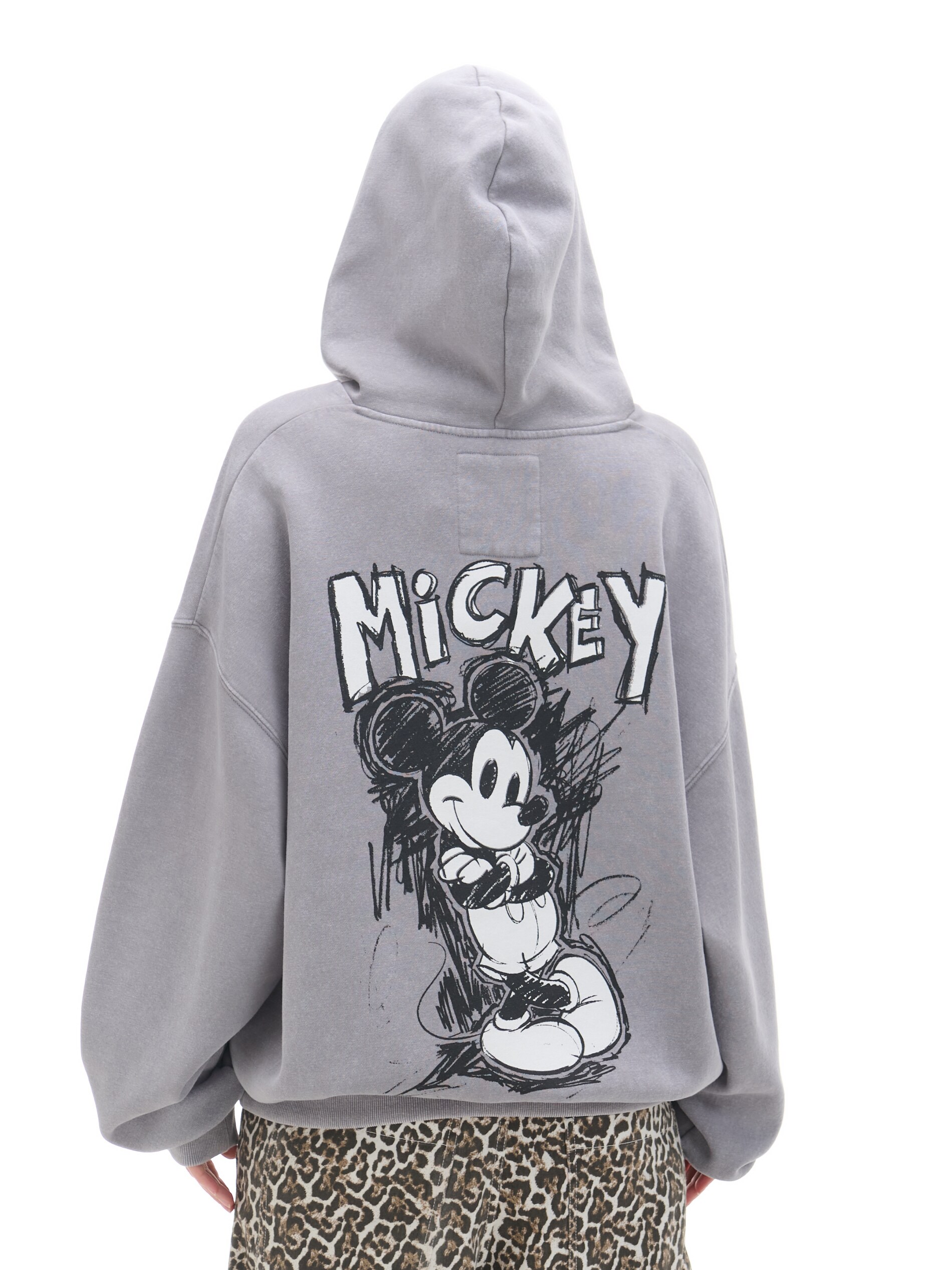 Cropp - Hanorac Cu Imprimeu Mickey Mouse - Gri Deschis