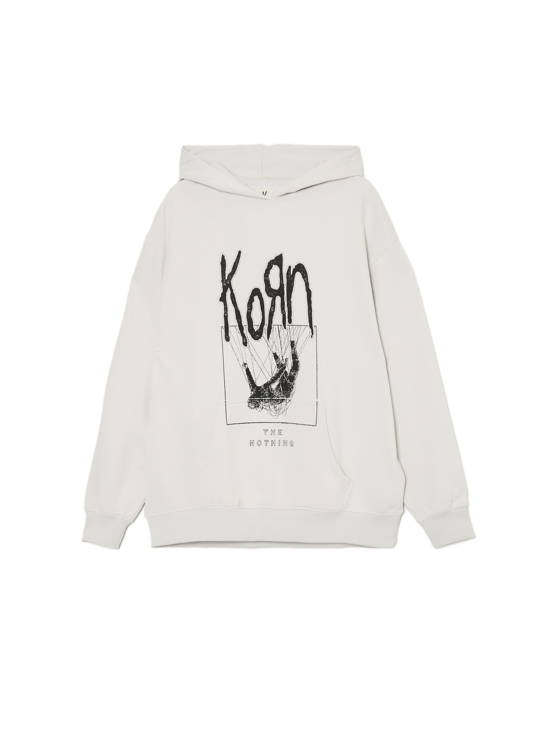 Cropp - Sudadera Con Capucha Y Estampado Korn - Gris Claro