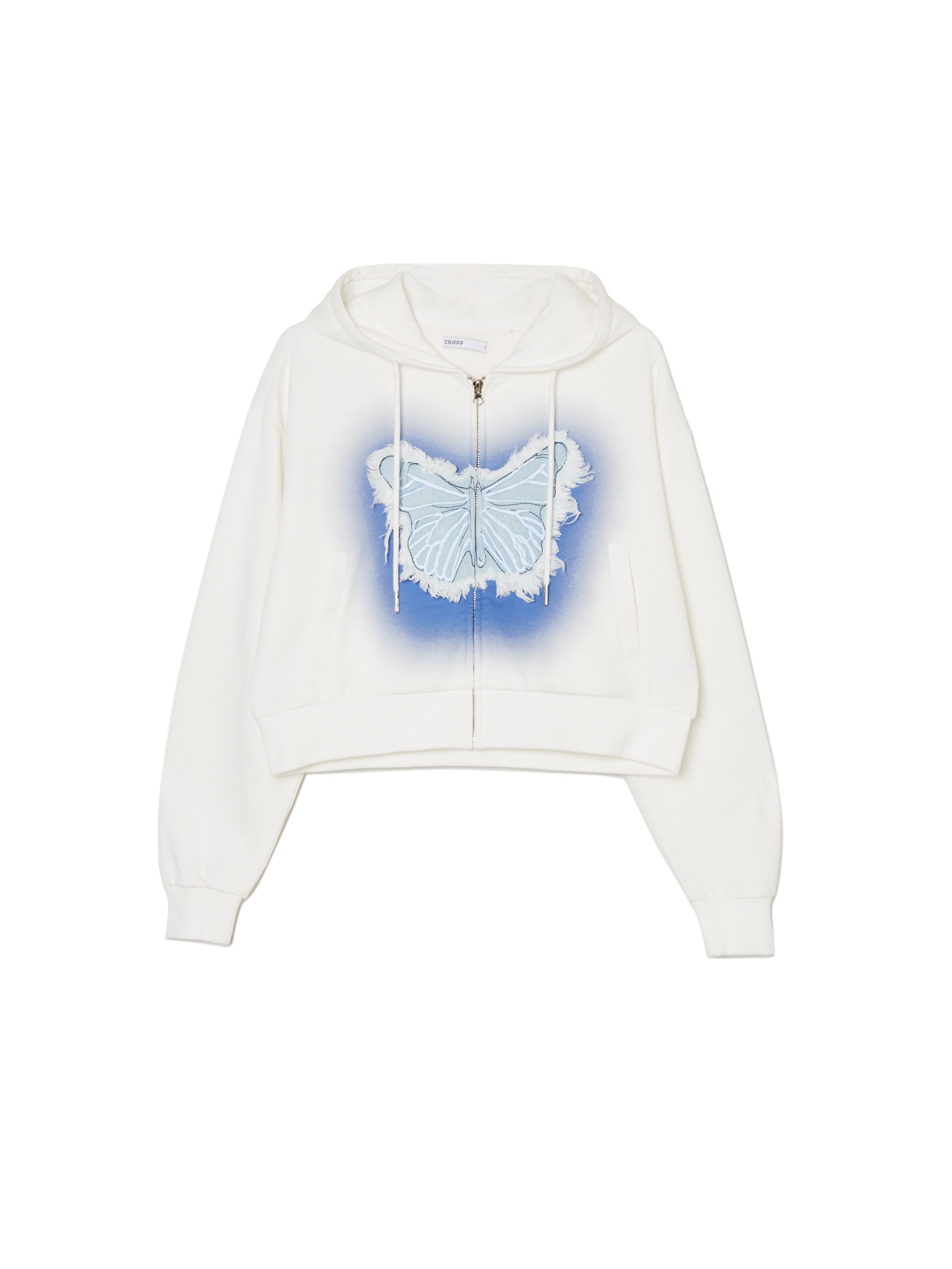 Cropp - Sudadera Corta - Blanco