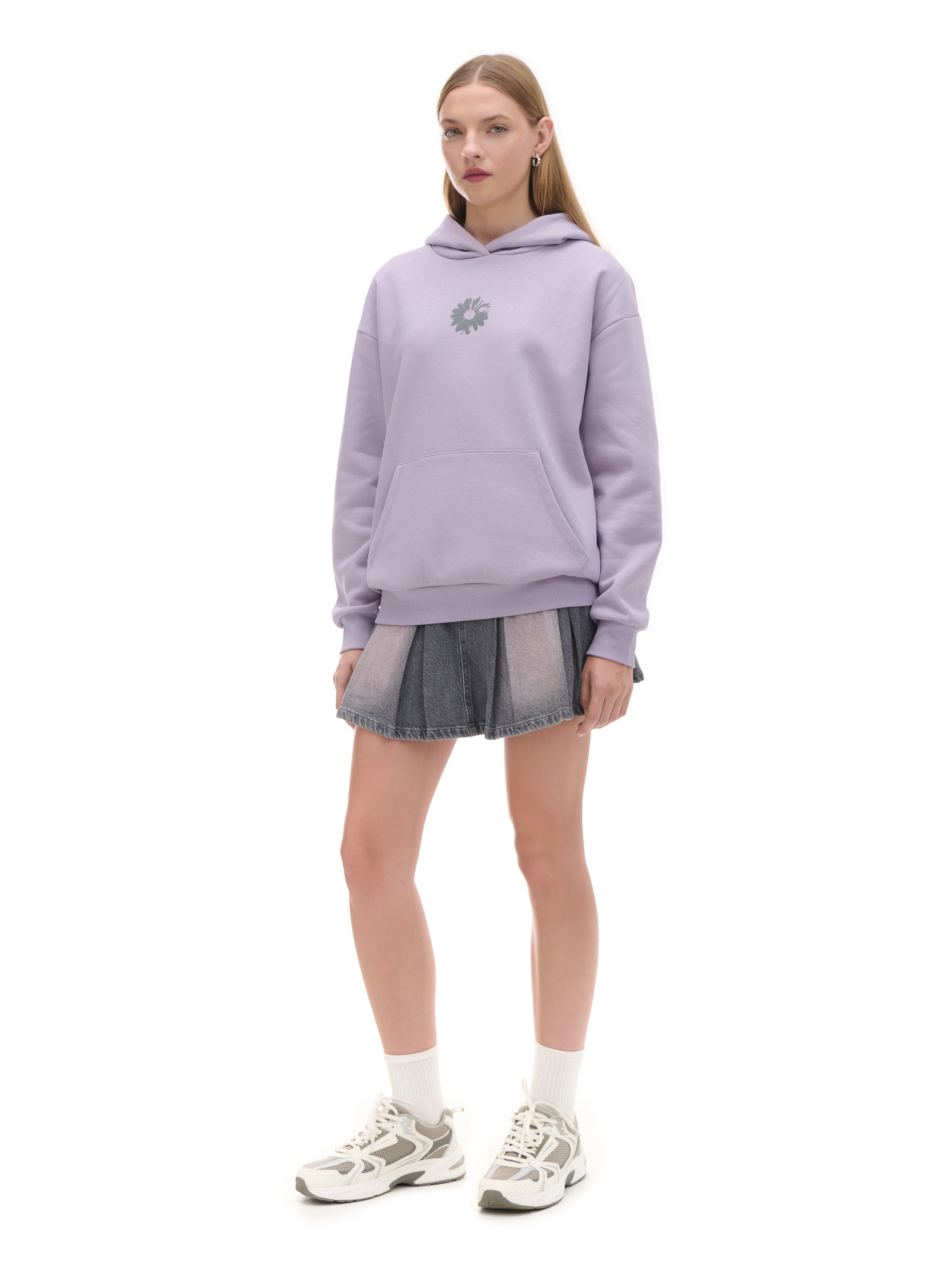 Cropp - Sudadera Con Capucha Y Estampado - Lavanda