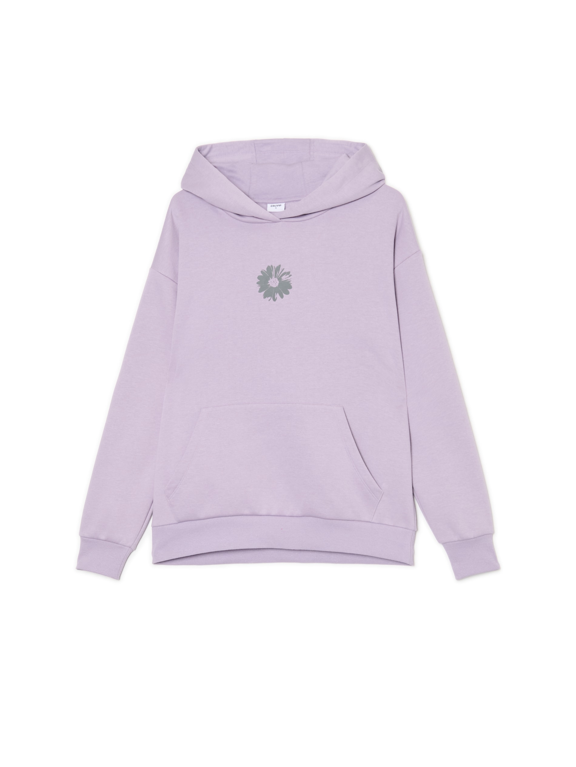 Cropp - Sudadera Con Capucha Y Estampado - Lavanda